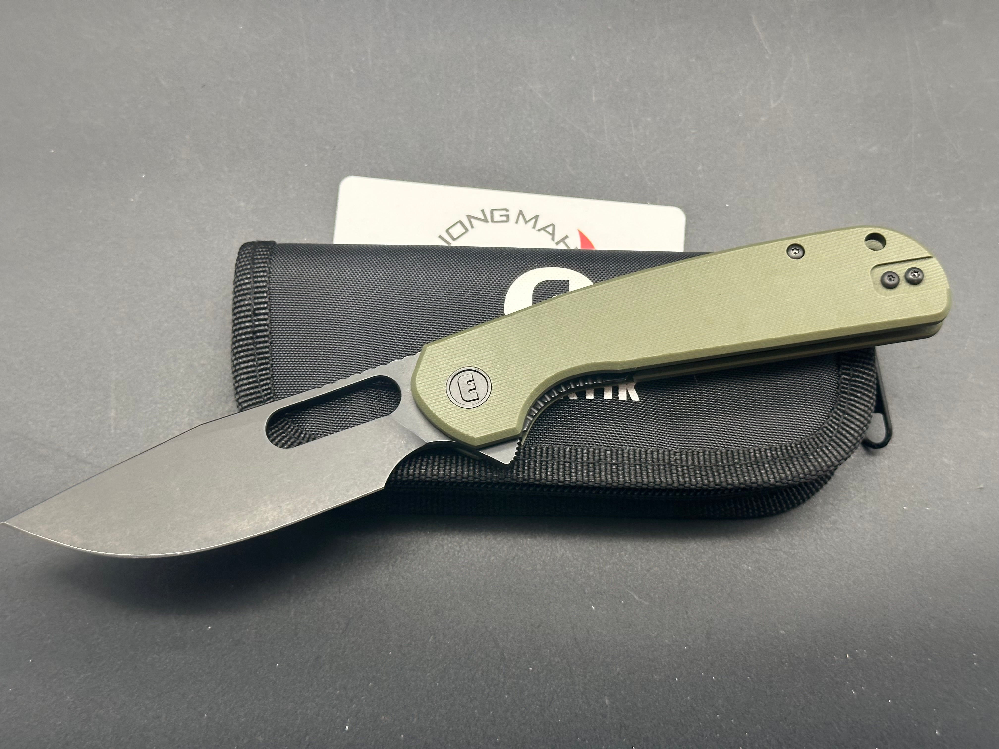 Eutektik Trinity OD Green BlackWashed plus LTK Koozie/Patch & Sticker w/each knife