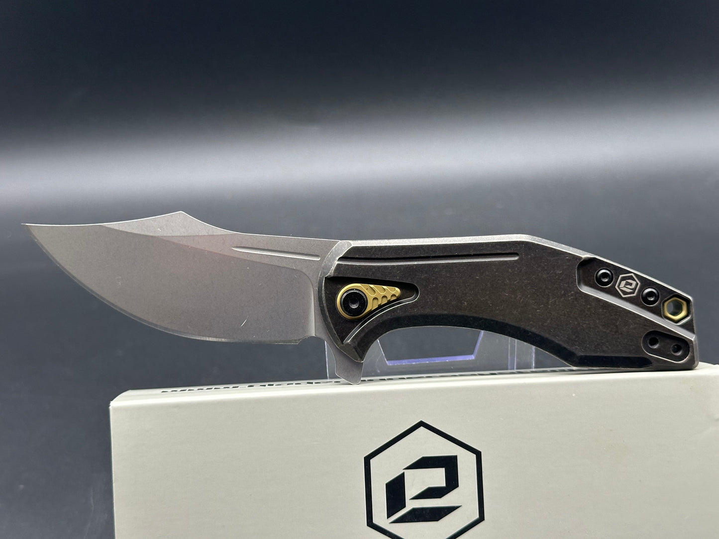 BRS E-Volve Overwatch Frame Lock Knife Titanium (3.625" Stonewash)