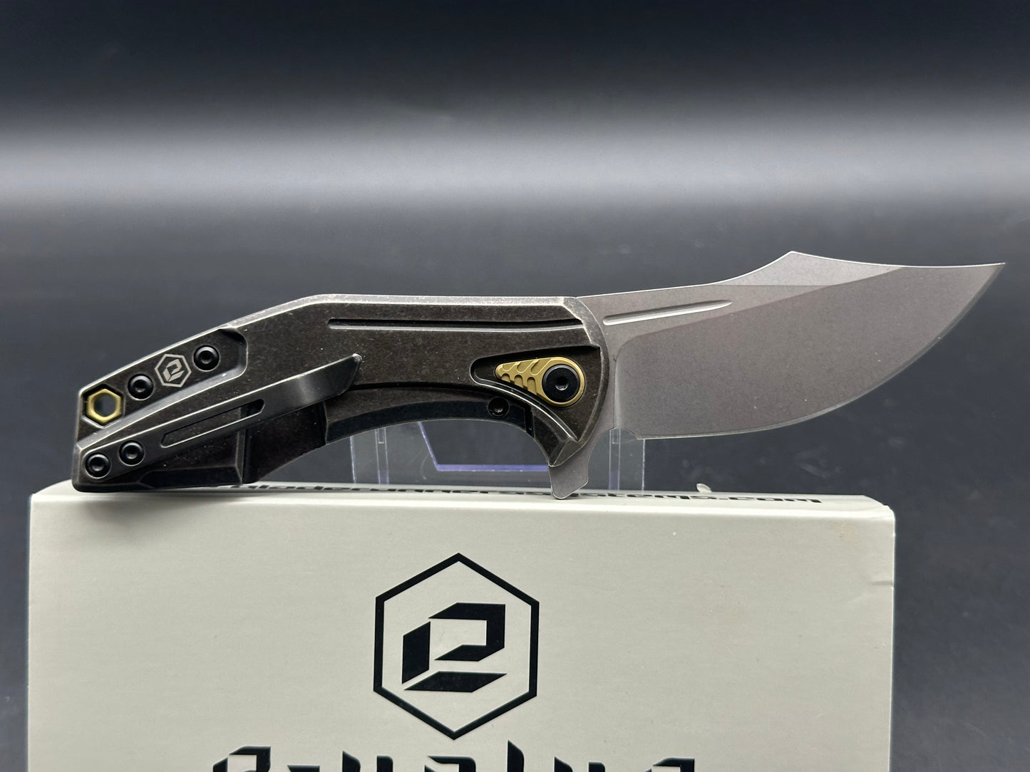 BRS E-Volve Overwatch Frame Lock Knife Titanium (3.625" Stonewash)