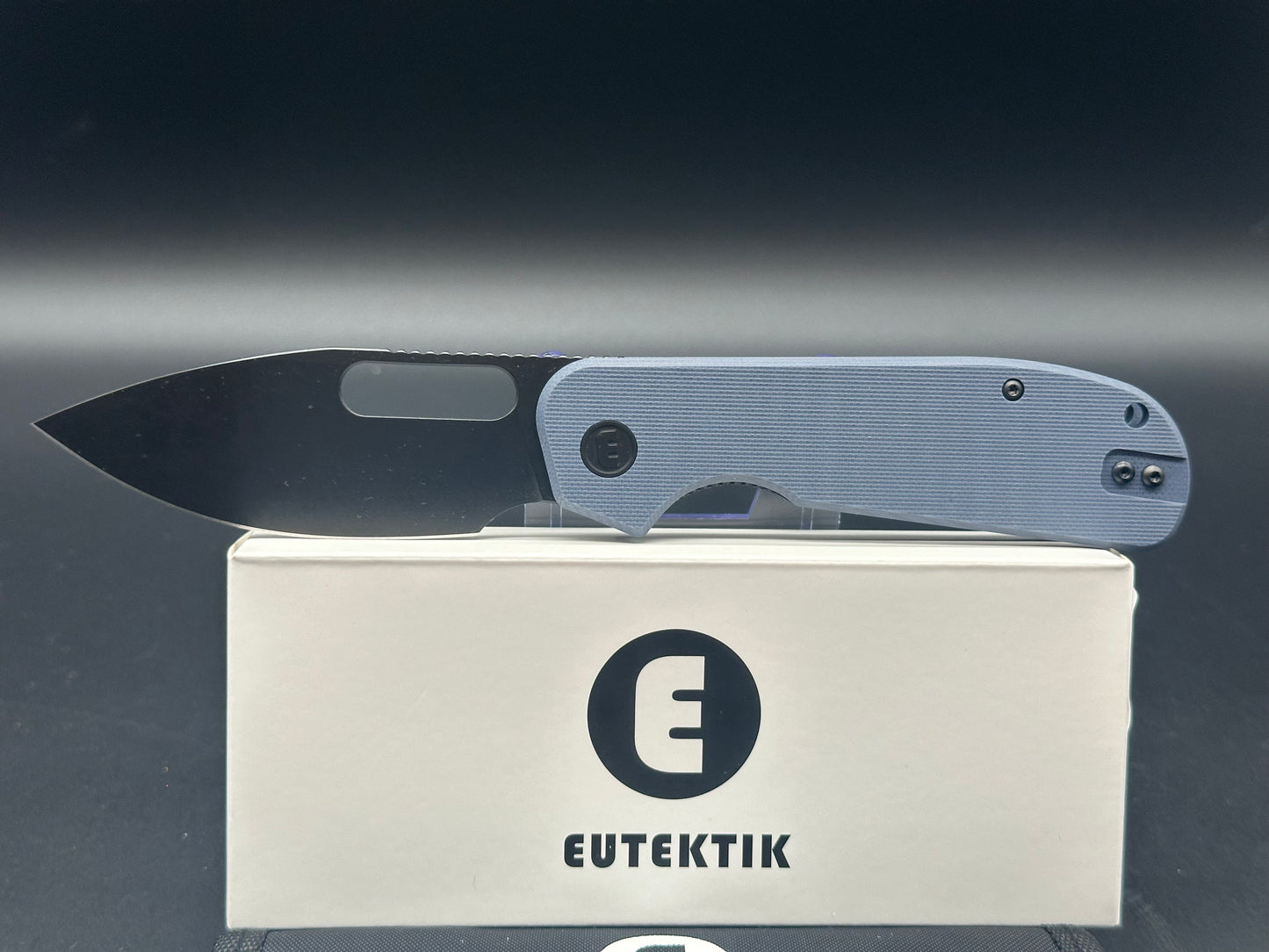 Eutektik EFD Blue-Denim BlackWashed plus LTK Koozie/Patch & Sticker w/each knife