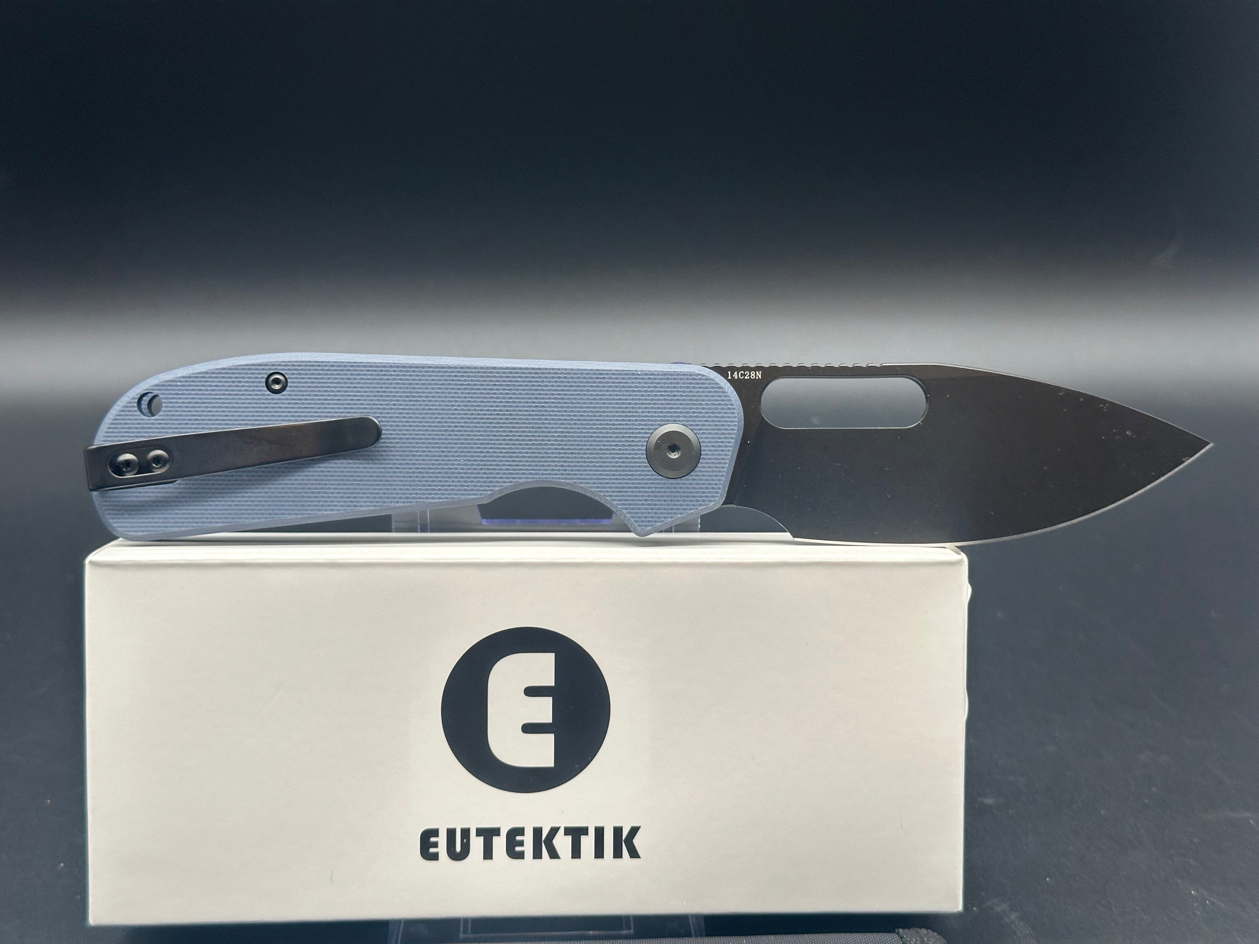 Eutektik EFD Blue-Denim BlackWashed plus LTK Koozie/Patch & Sticker w/each knife