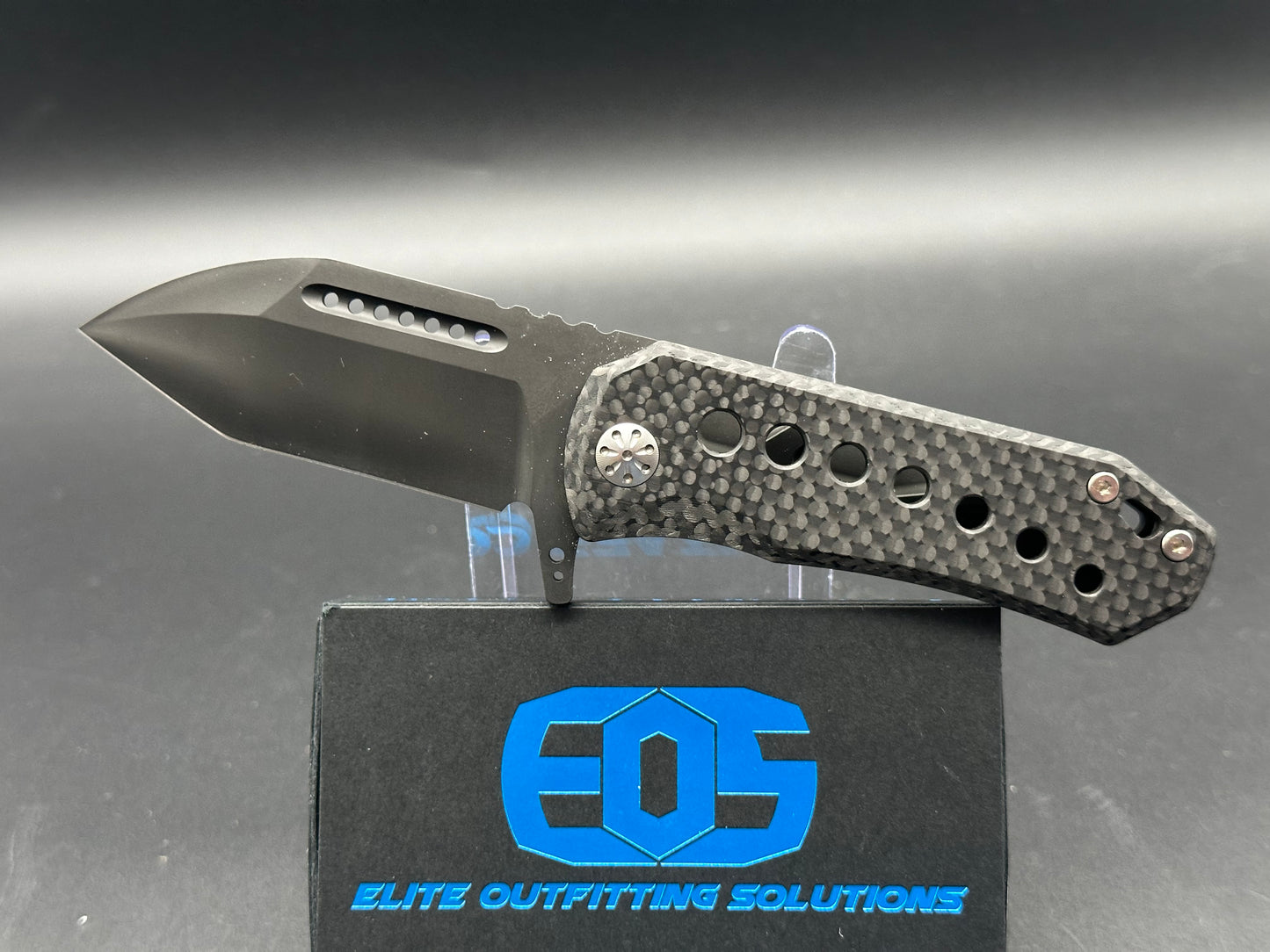 EOS Orca-S Frame Lock Knife Black Titanium (3" Black)