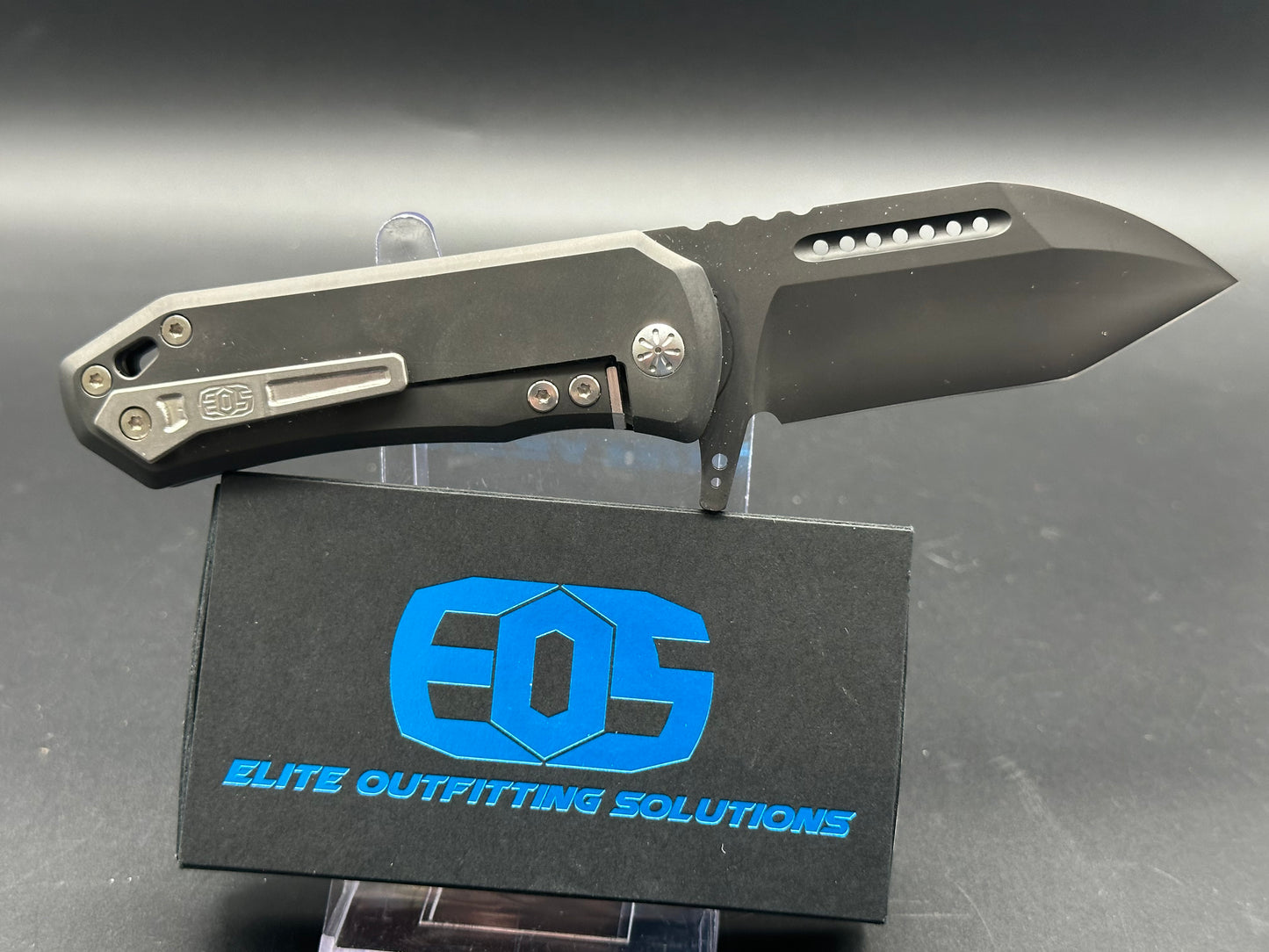 EOS Orca-S Frame Lock Knife Black Titanium (3" Black)