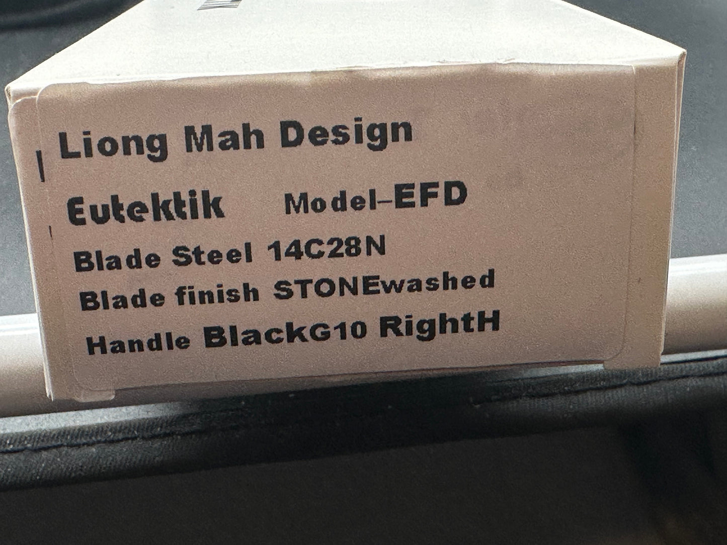 Eutektik EFD Black Stonewashed plus LTK Koozie/Patch & Sticker w/each knife