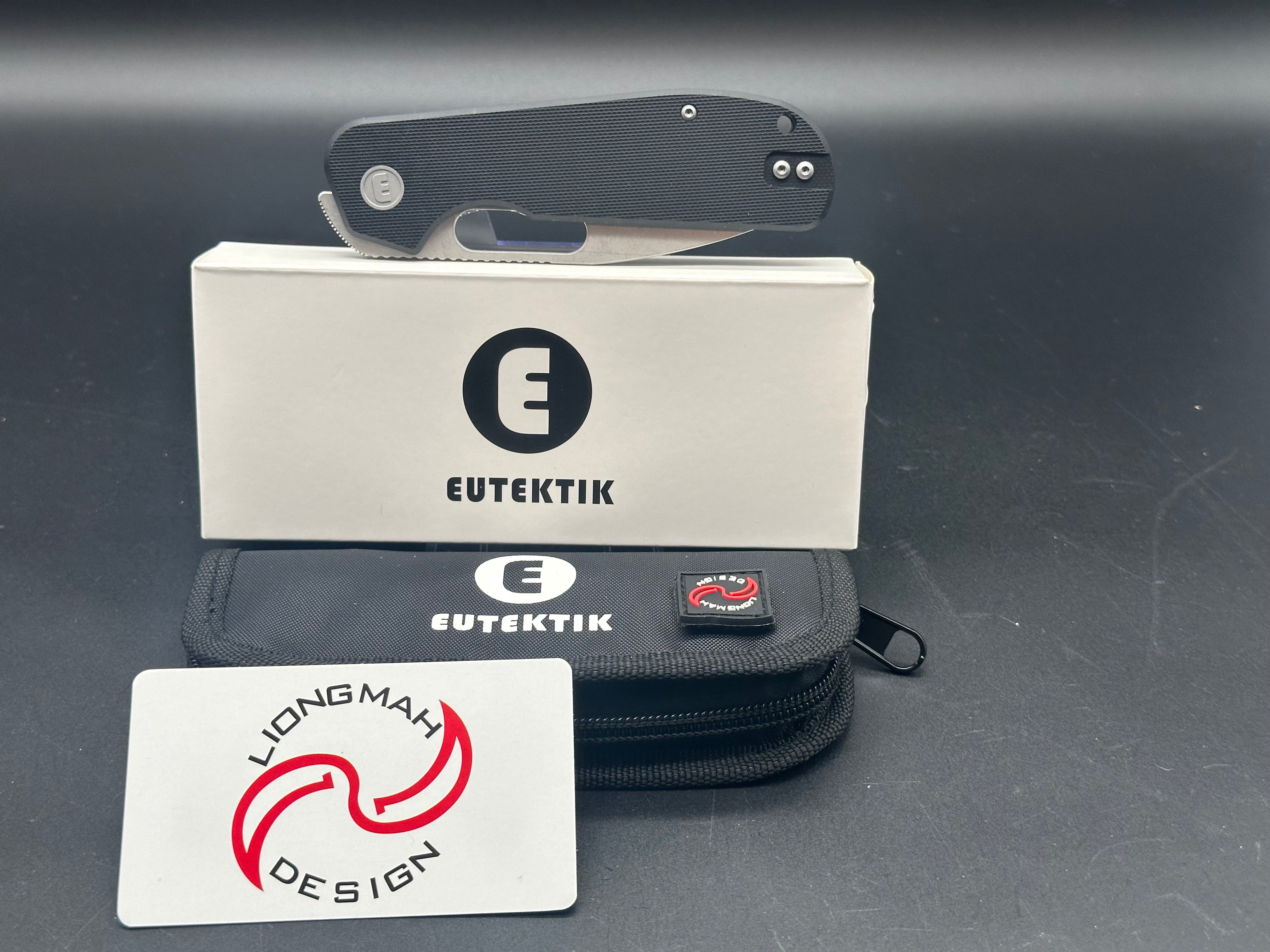 Eutektik EFD Black Stonewashed plus LTK Koozie/Patch & Sticker w/each knife