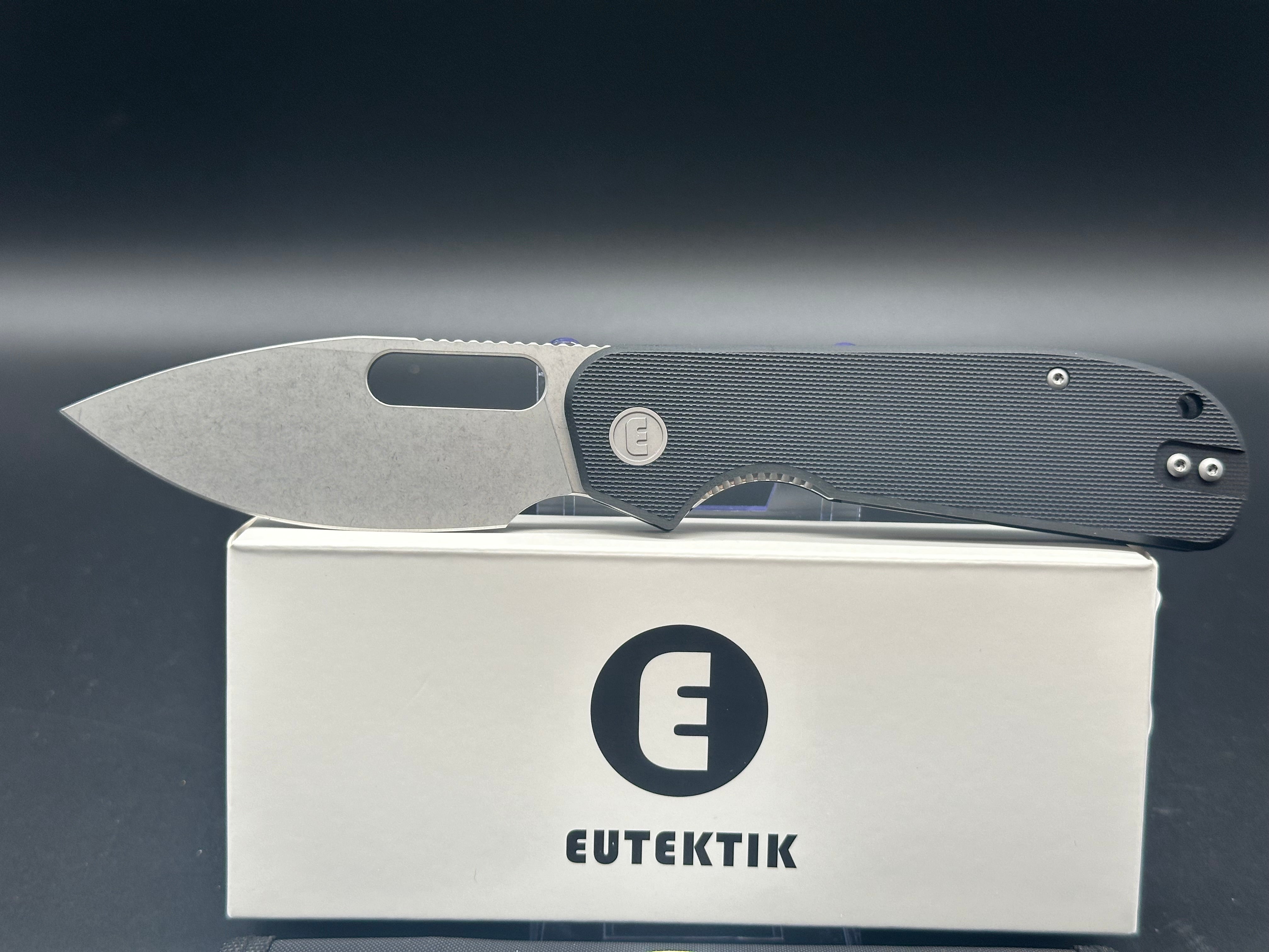 Eutektik EFD Black Stonewashed plus LTK Koozie/Patch & Sticker w/each knife