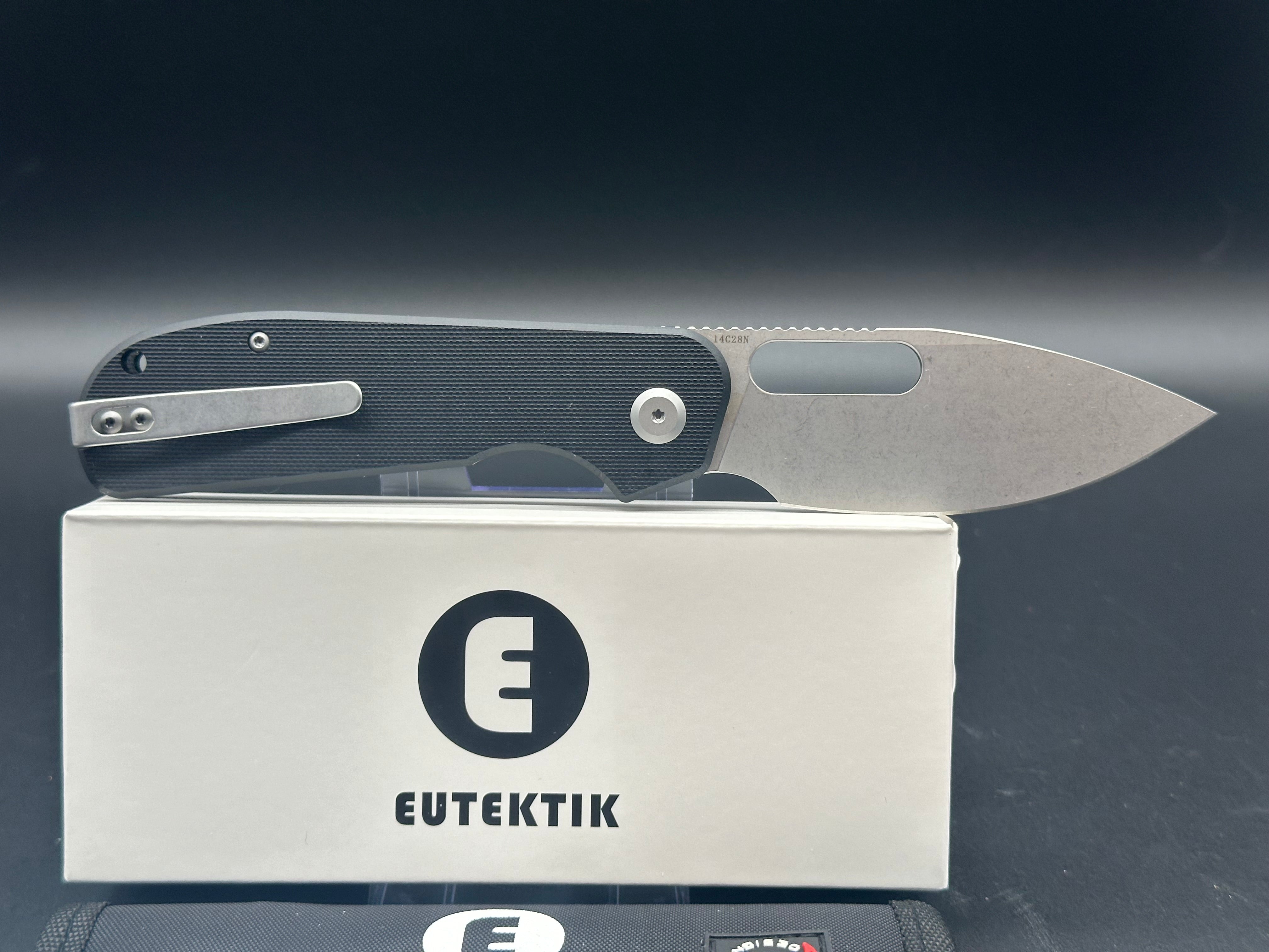 Eutektik EFD Black Stonewashed plus LTK Koozie/Patch & Sticker w/each knife