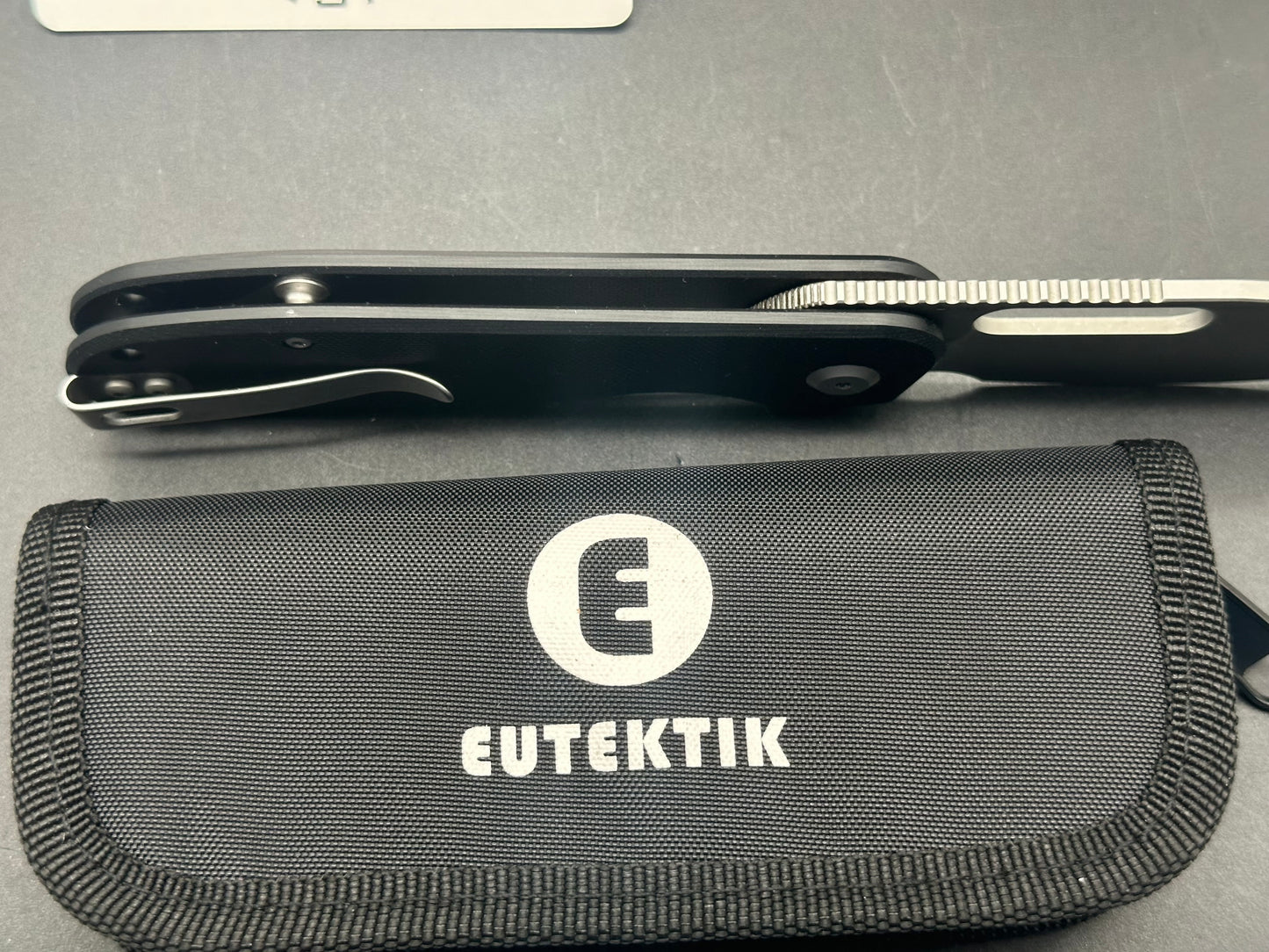 Eutektik EFD Black Stonewashed plus LTK Koozie/Patch & Sticker w/each knife