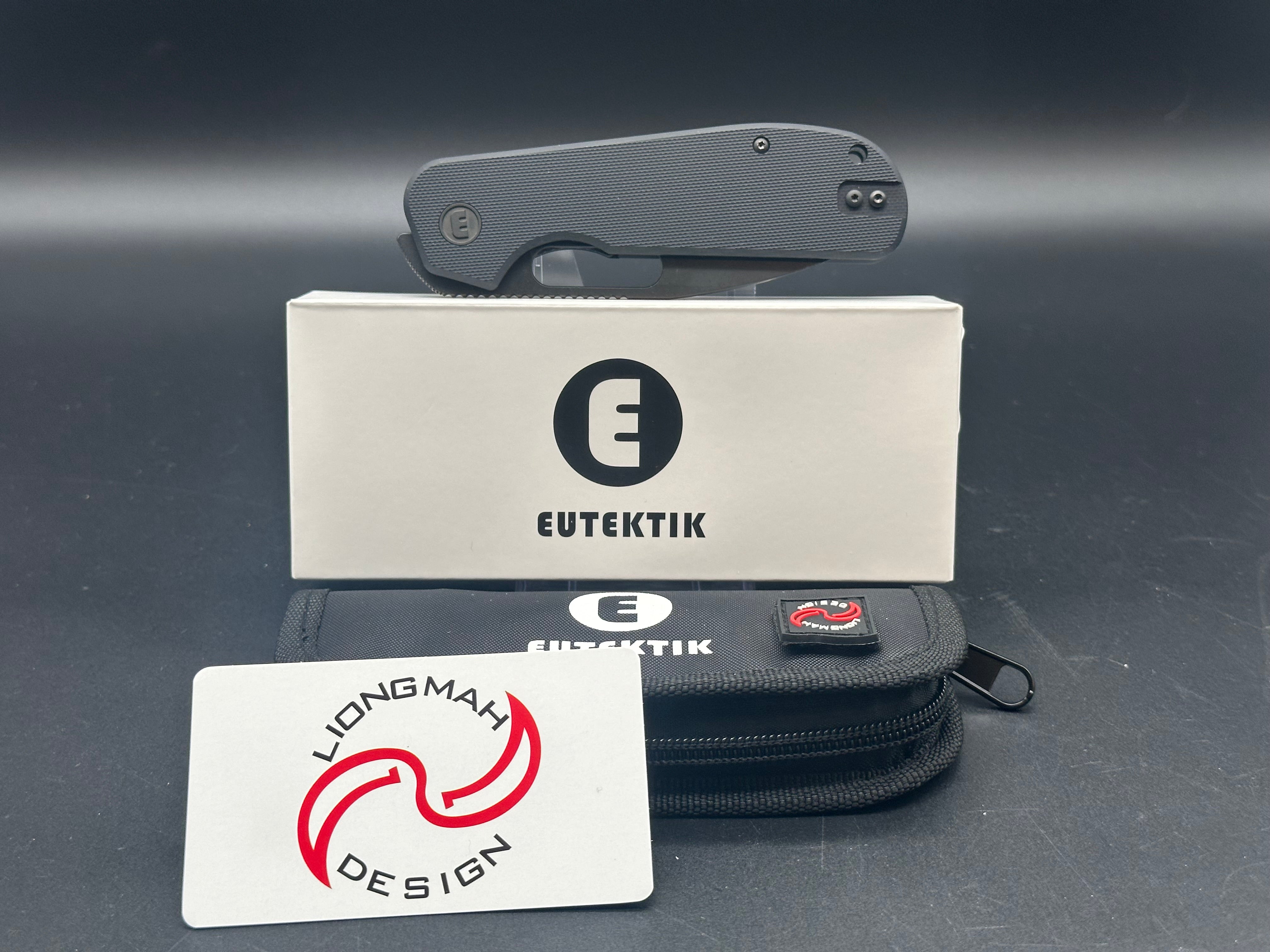 Eutektik EFD Black (Blackwashed) plus LTK Koozie/Patch & Sticker w/each knife