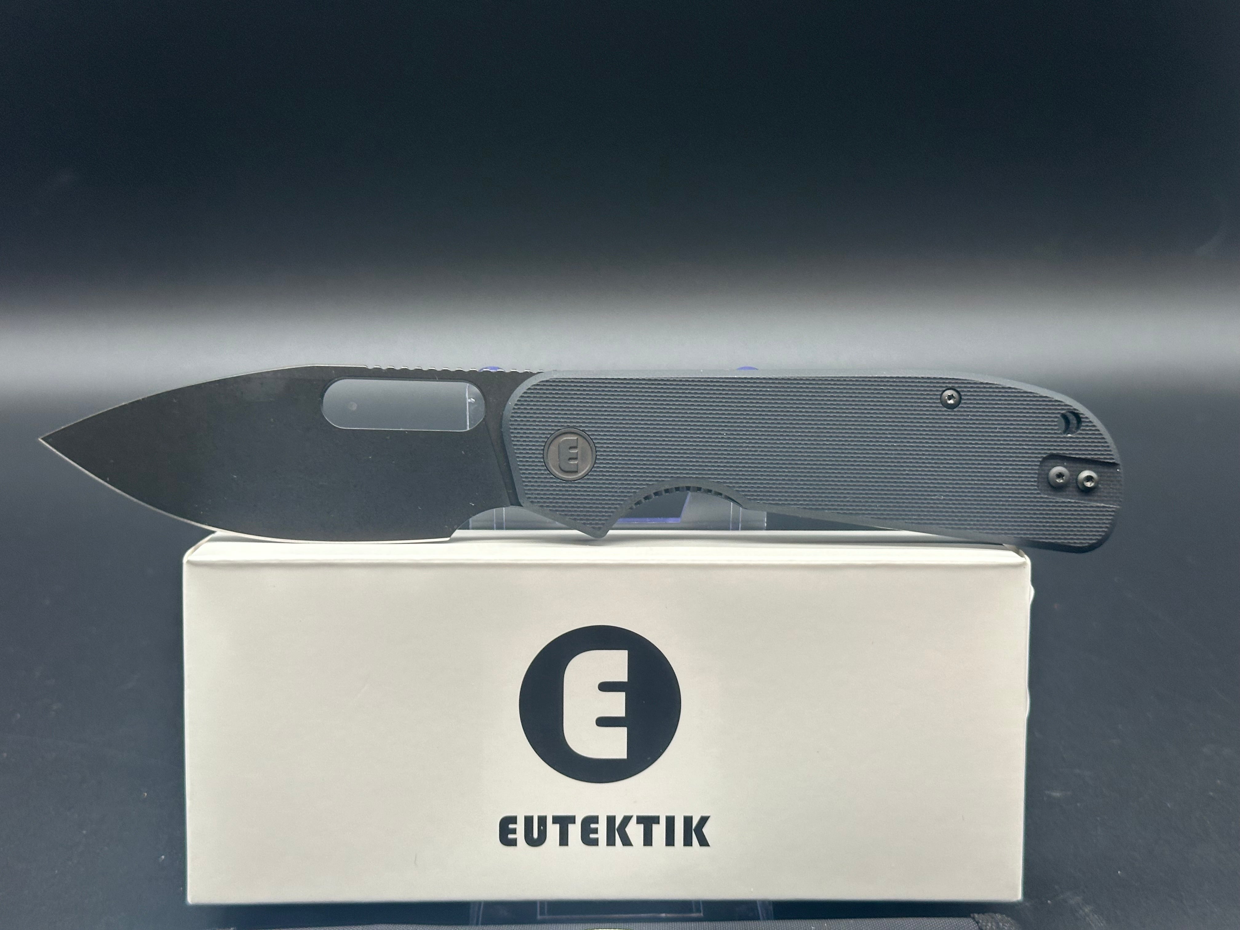 Eutektik EFD Black (Blackwashed) plus LTK Koozie/Patch & Sticker w/each knife