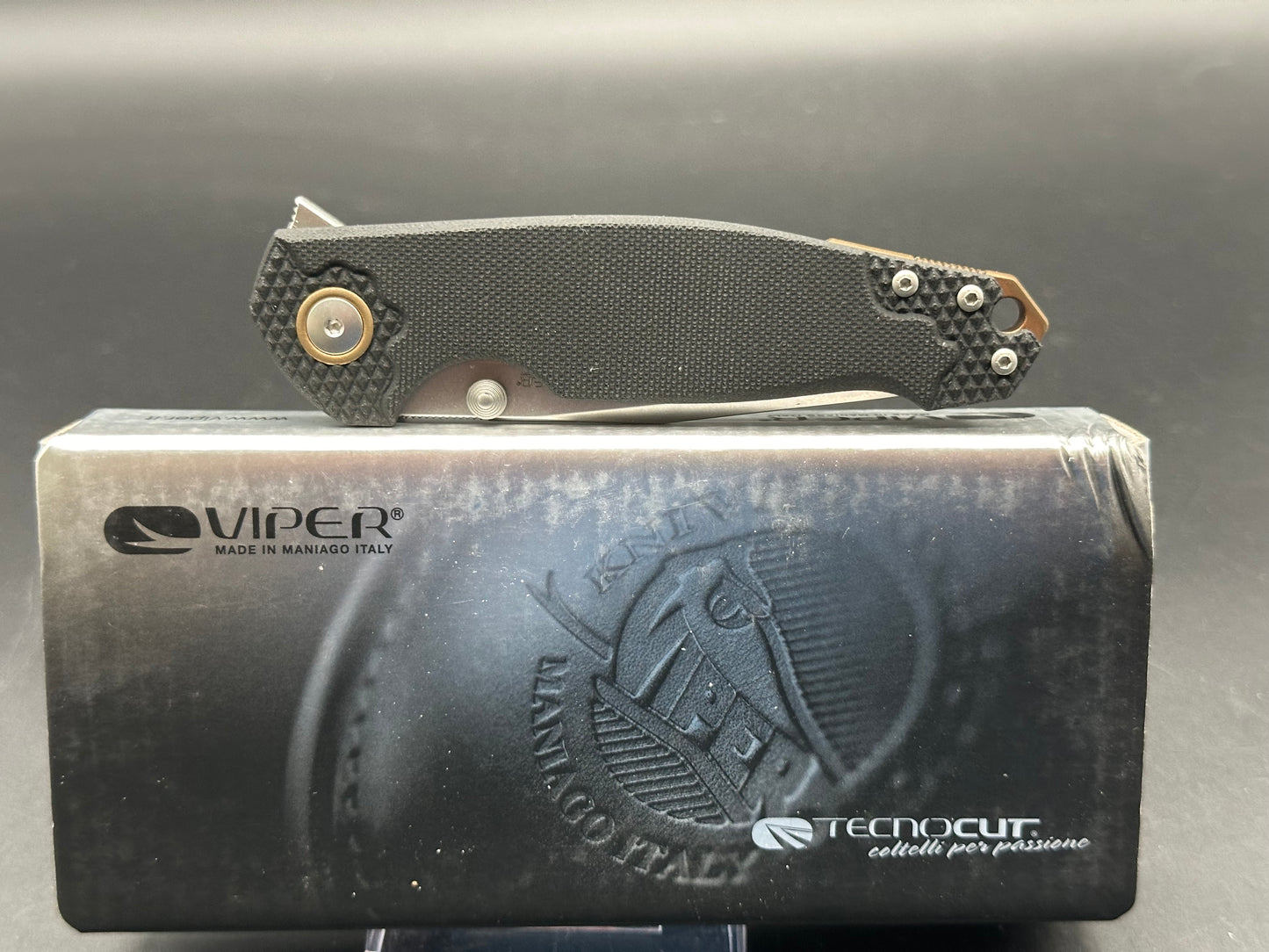 Viper Knives Vox Katla Liner Lock Knife Black G-10