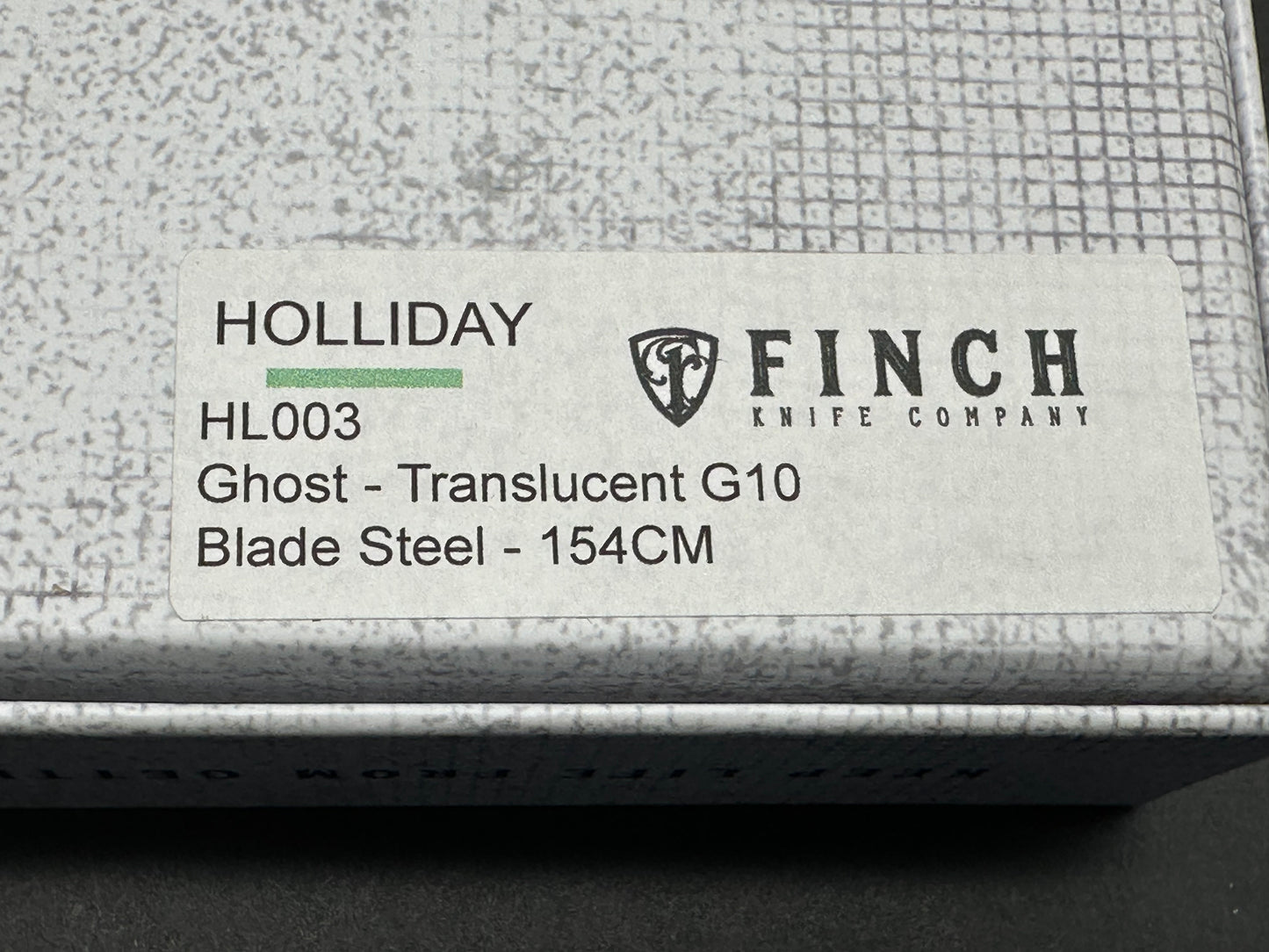 Finch knives HOLLIDAY - Ghost - Translucent G10