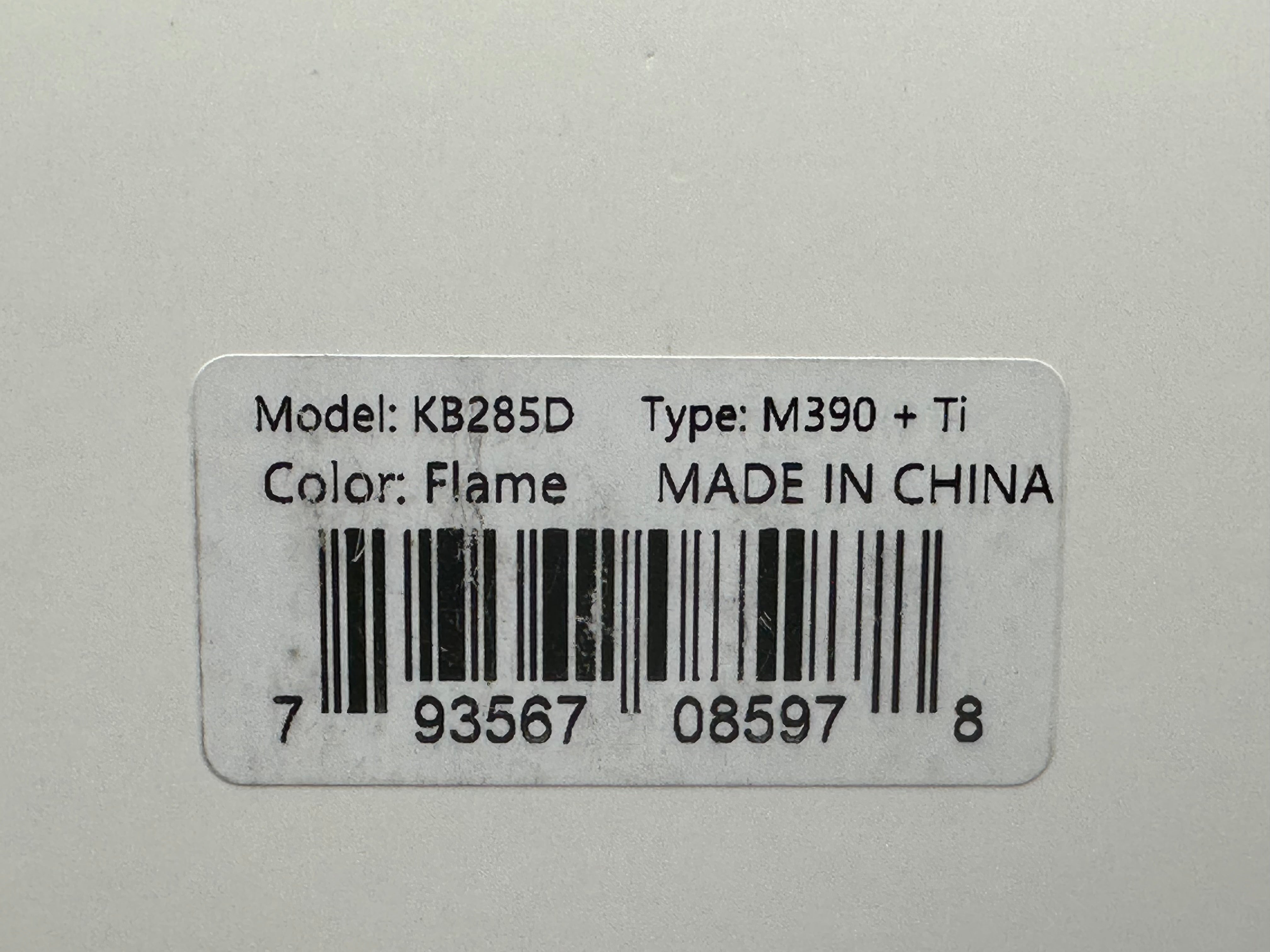 Kubey Monsterdog Frame Lock Titanium Handle 2.95" Bead Blasted M390