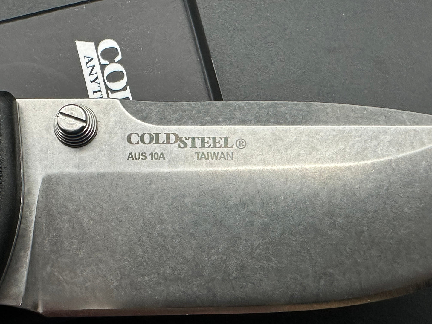 Cold Steel 4-Max Scout Tri-Ad Lock Knife Black Griv-Ex (4" Stonewash)