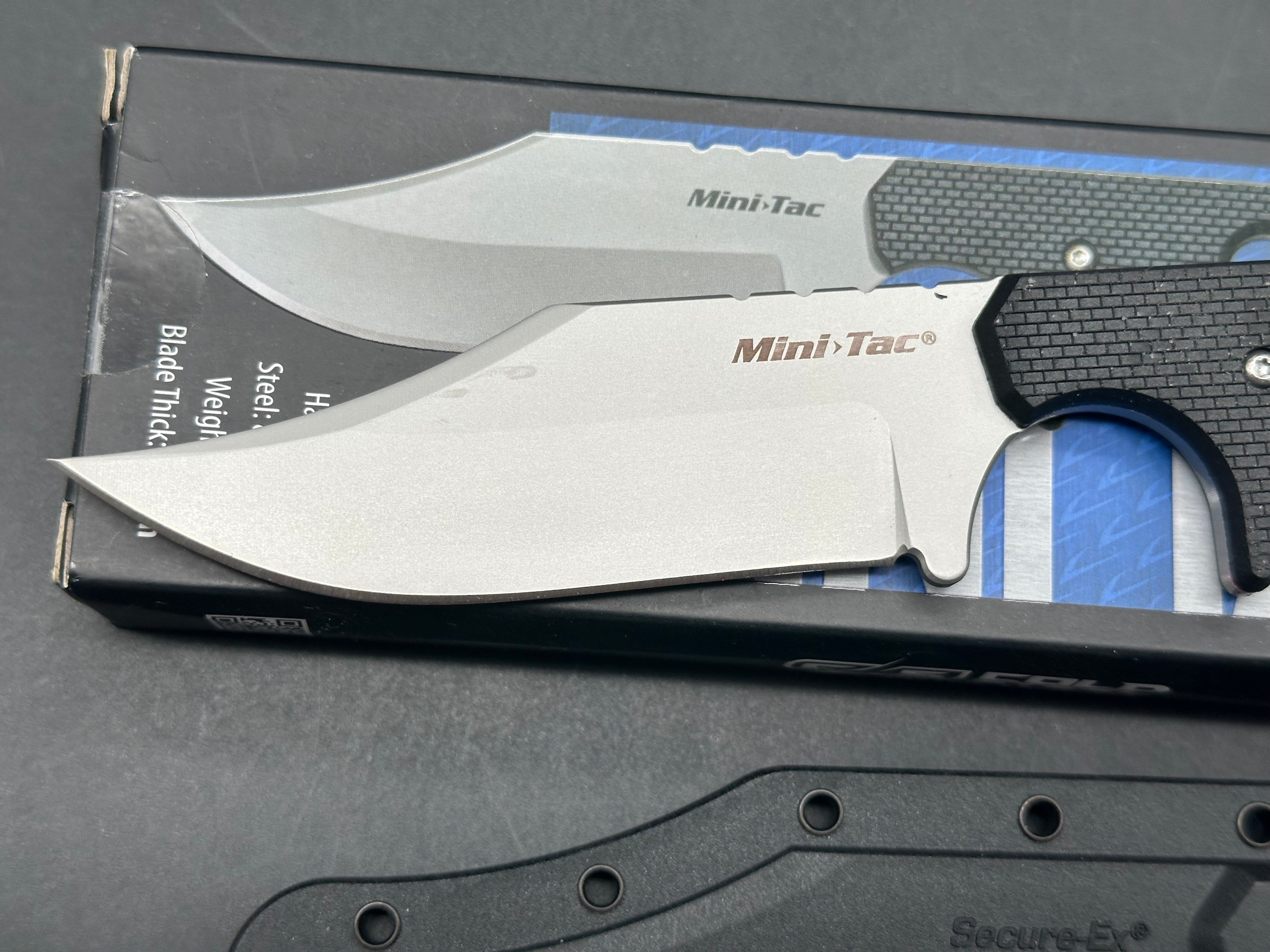 Cold Steel Mini Tac Bowie Neck Knife G-10 (3.625" Bead Blast)