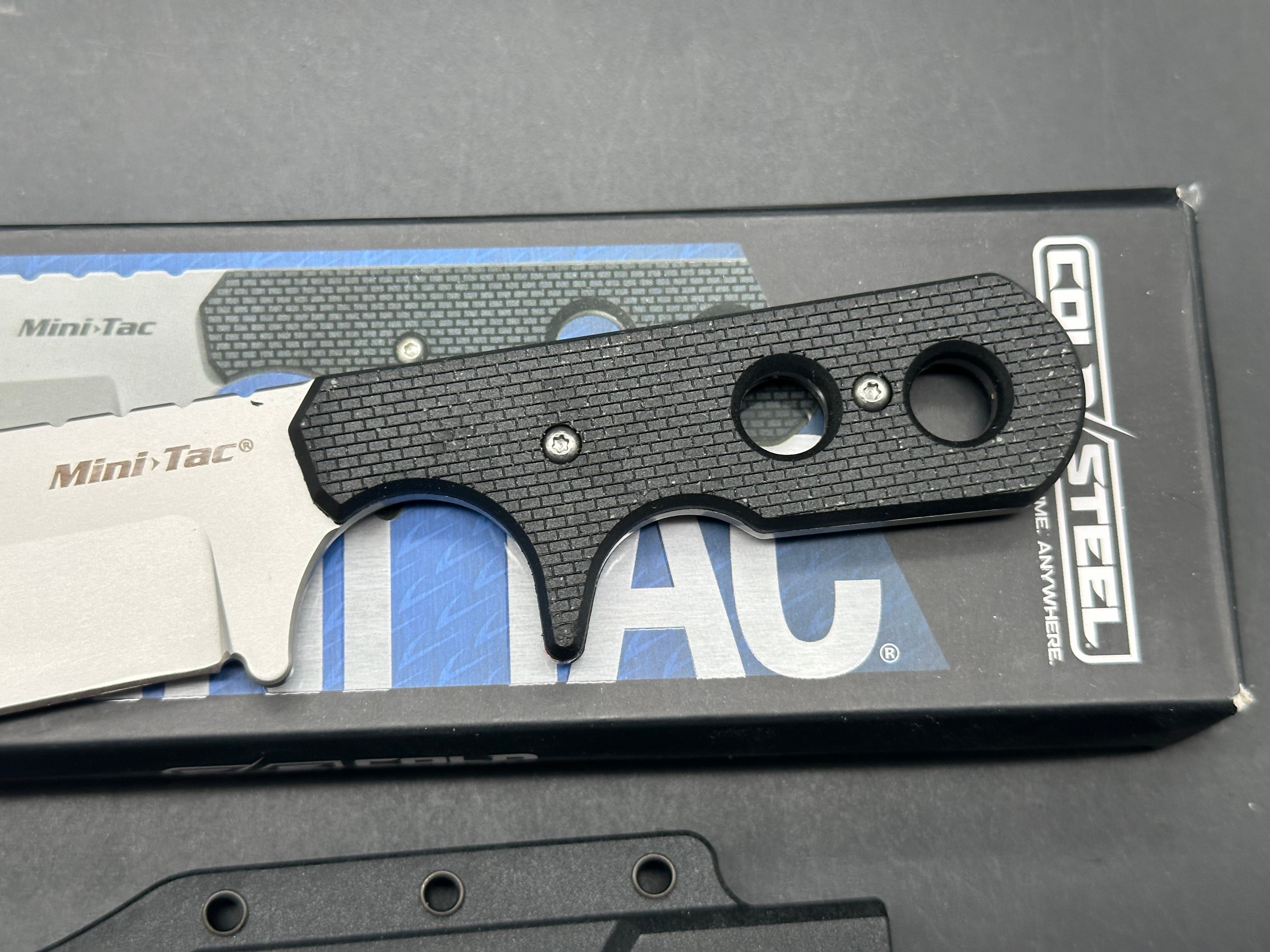 Cold Steel Mini Tac Bowie Neck Knife G-10 (3.625" Bead Blast)