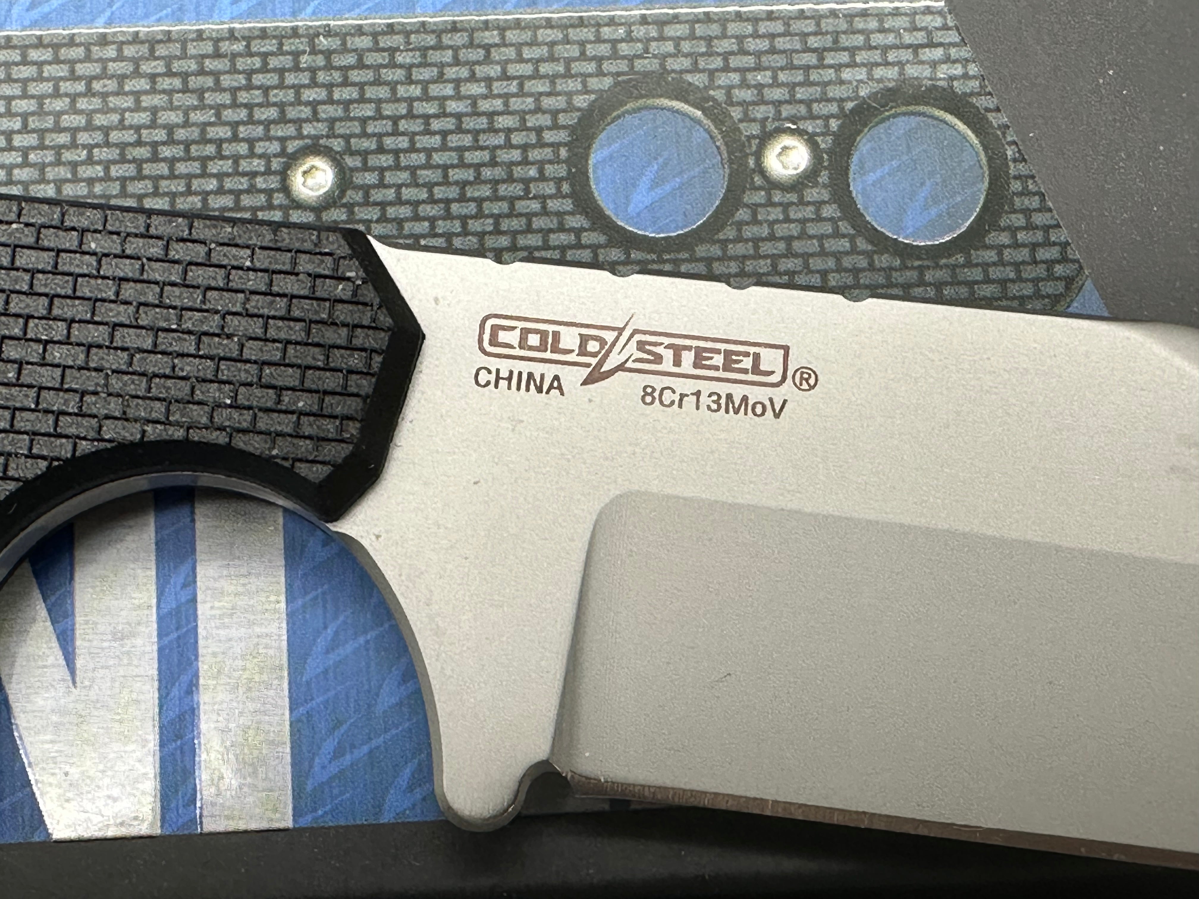 Cold Steel Mini Tac Bowie Neck Knife G-10 (3.625" Bead Blast)