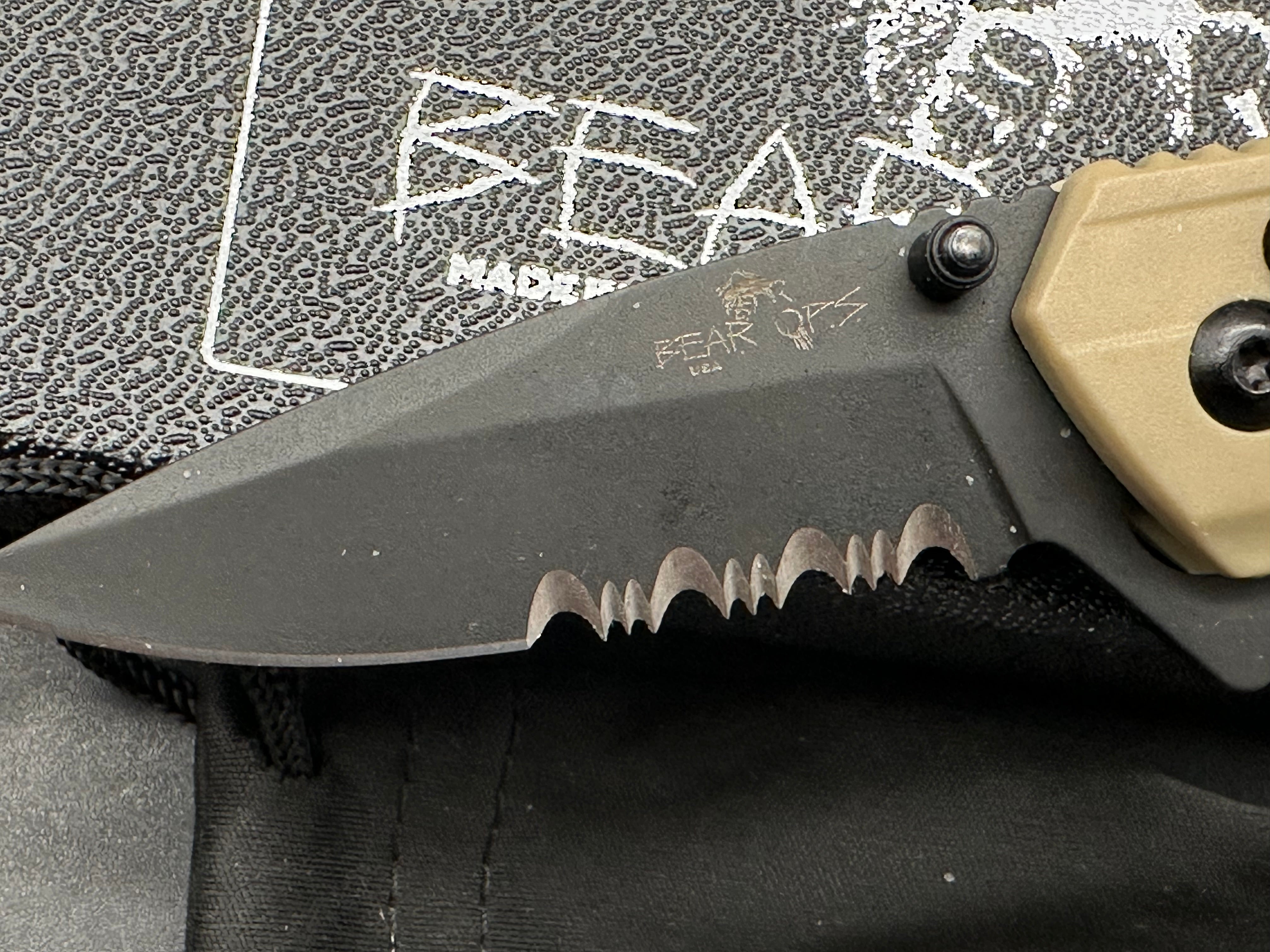 Bear & Son Bear Ops Rancor IX Folding Knife Desert Tan