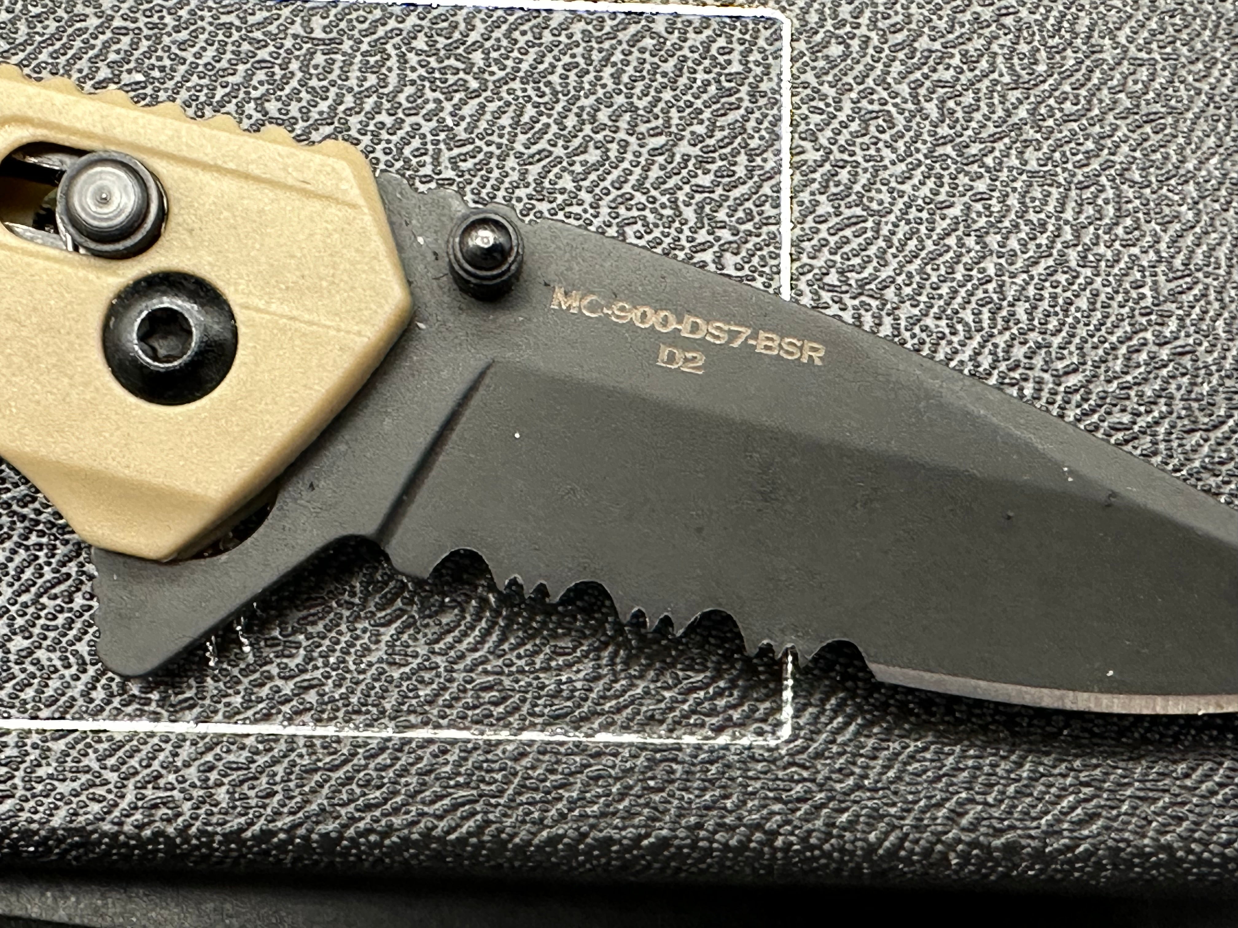 Bear & Son Bear Ops Rancor IX Folding Knife Desert Tan