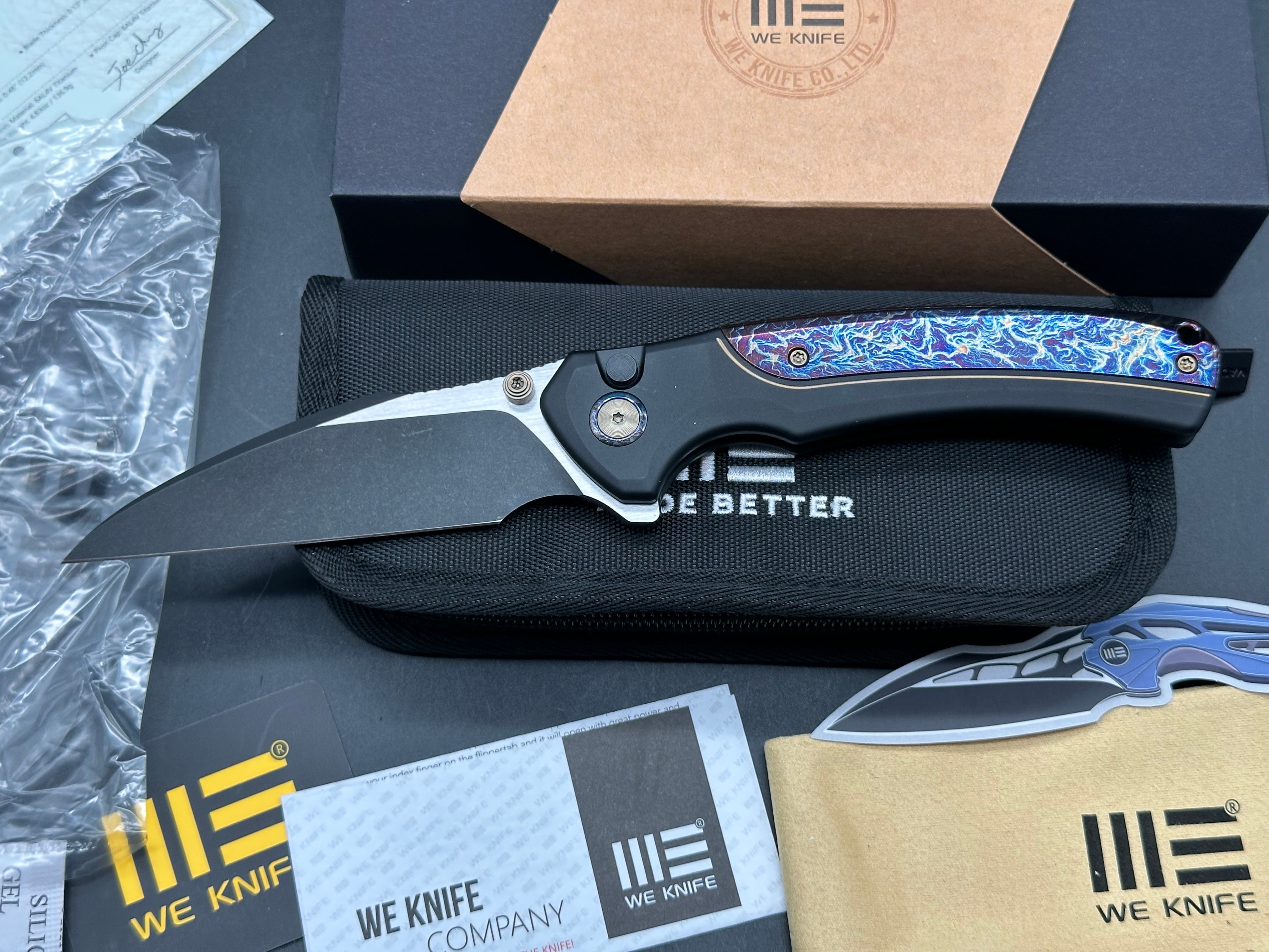 We Ziffius: Limited to 310 number produced. Texas Blade Show Best In Show Factory knife 2023 3.7 inch, CPM-20CV