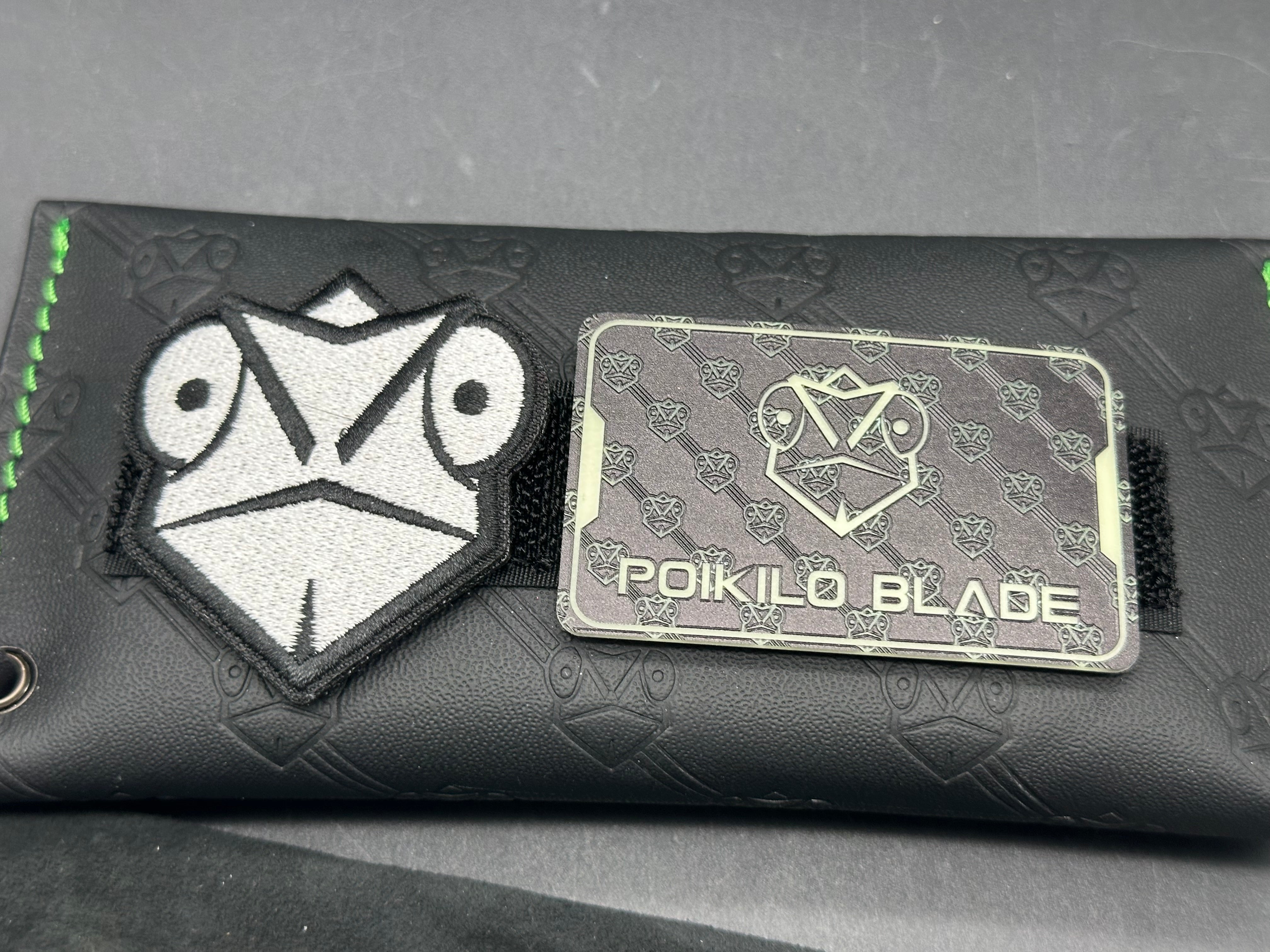 Poikilo Blade Gecko S2 titanium and M398 blade