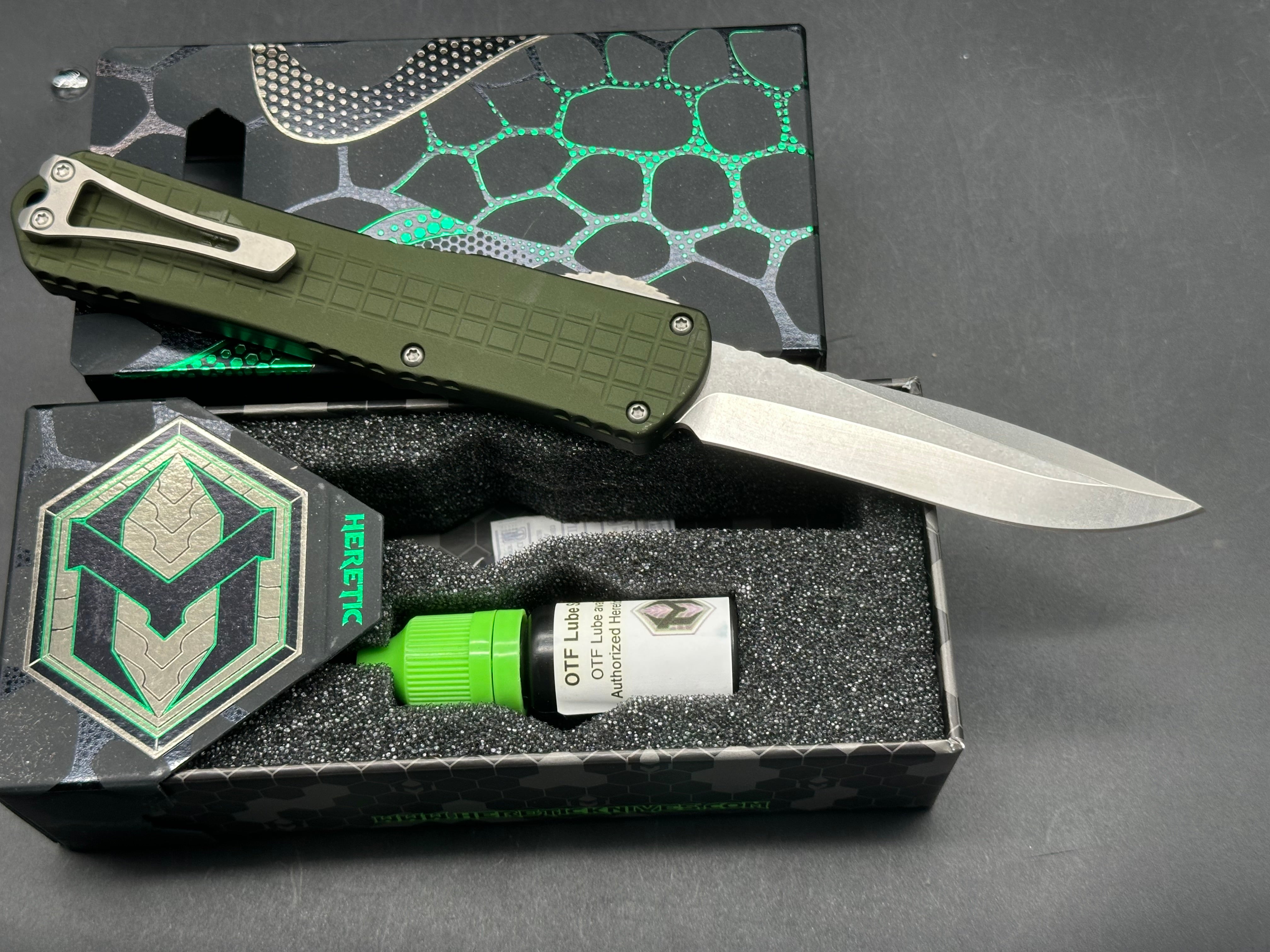 Heretic Manticore X  Green Aluminum/ Magnacut