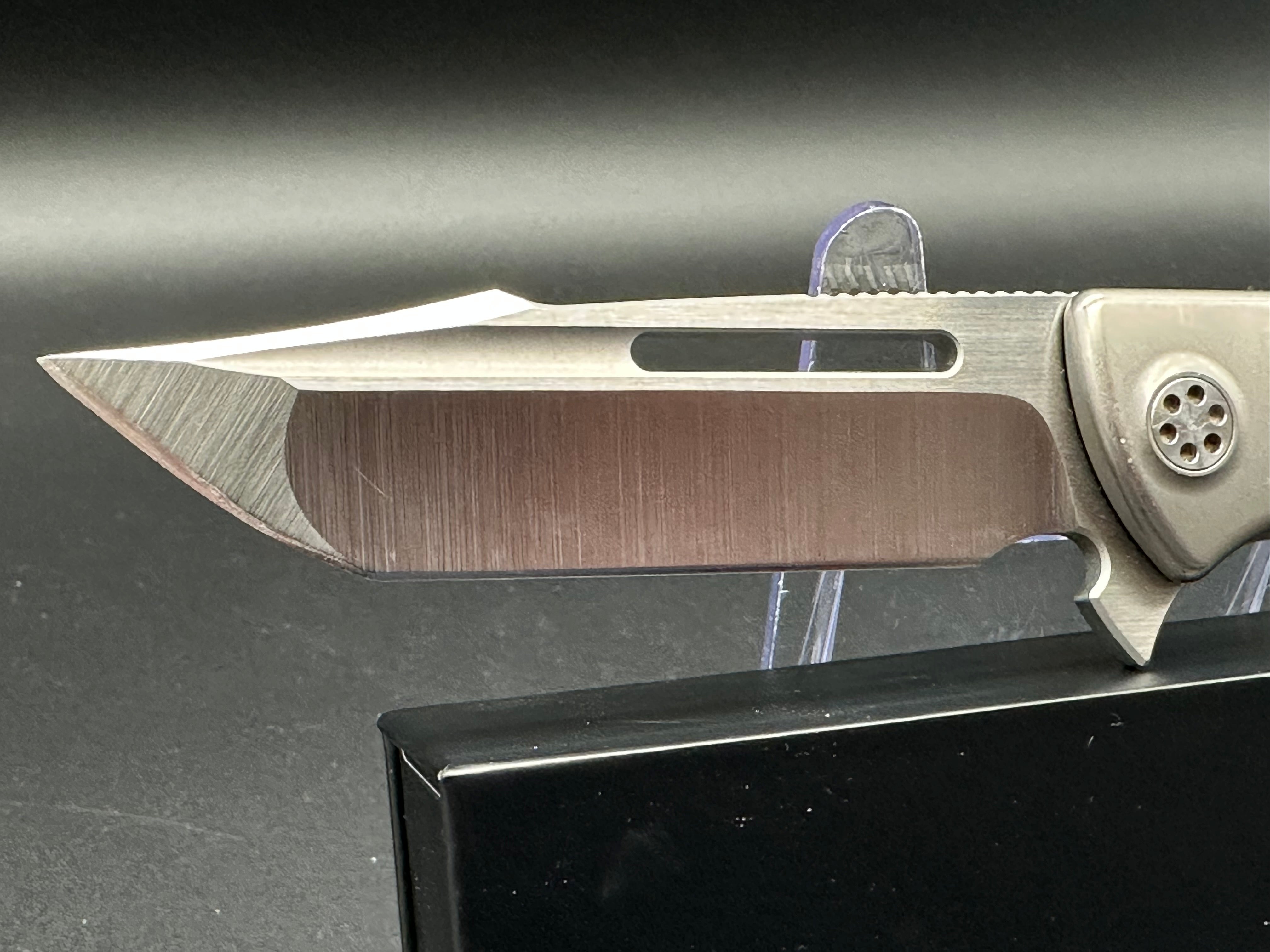 Sharp by Design Mini Evo Typhoon titanium/micarta handle