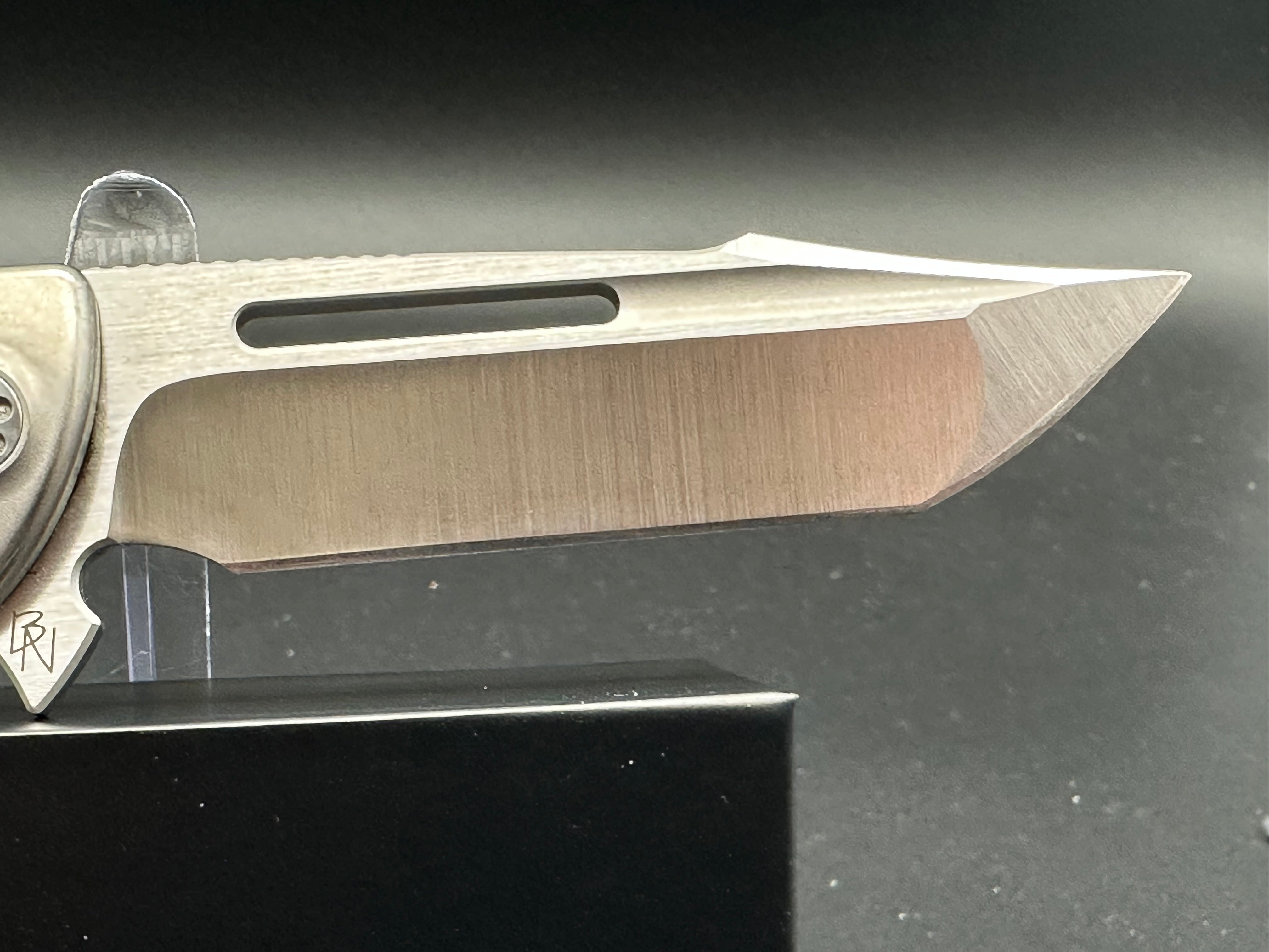 Sharp by Design Mini Evo Typhoon titanium/micarta handle