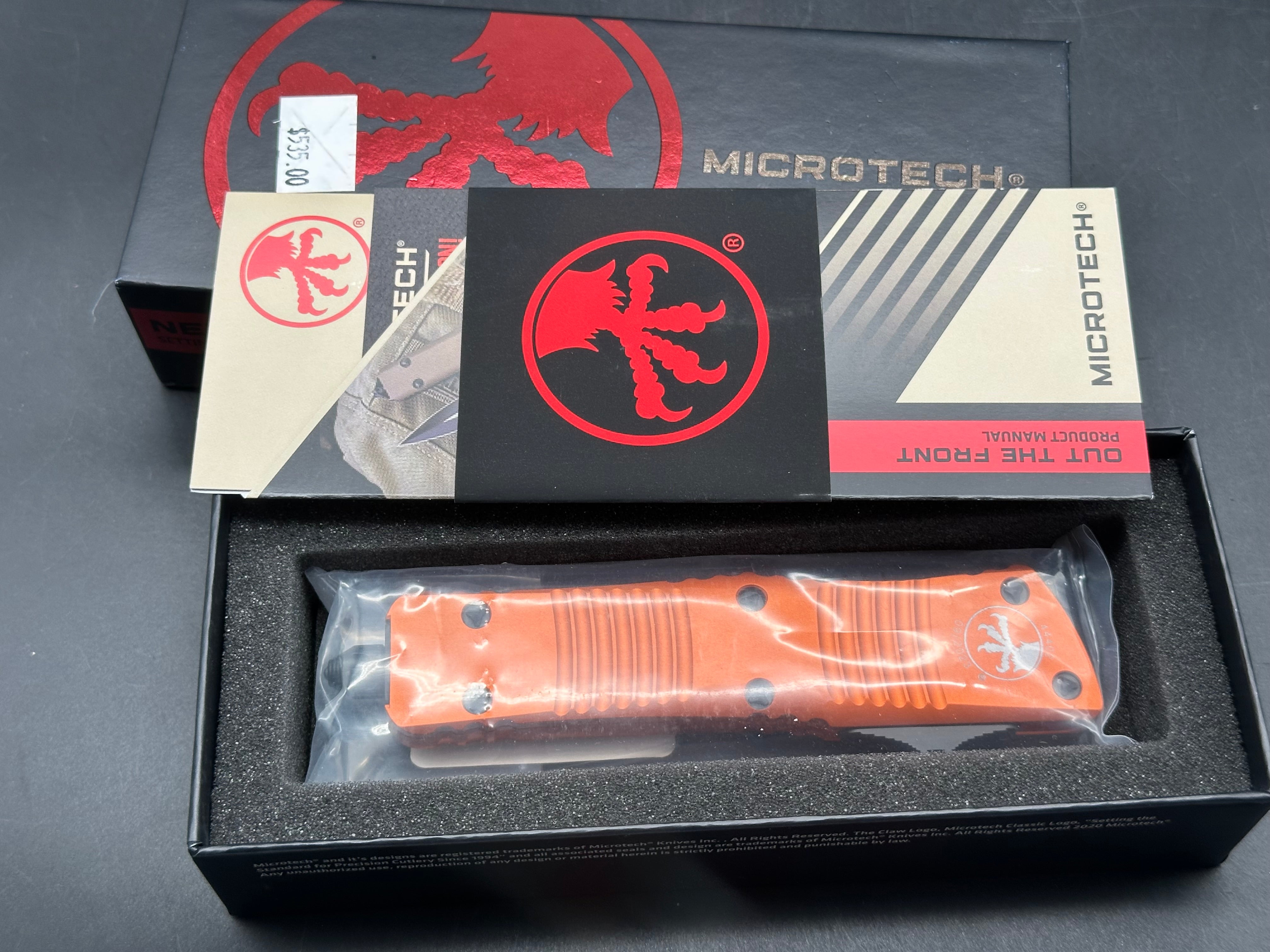Microtech Combat Troodon Orange S/E 143-10R