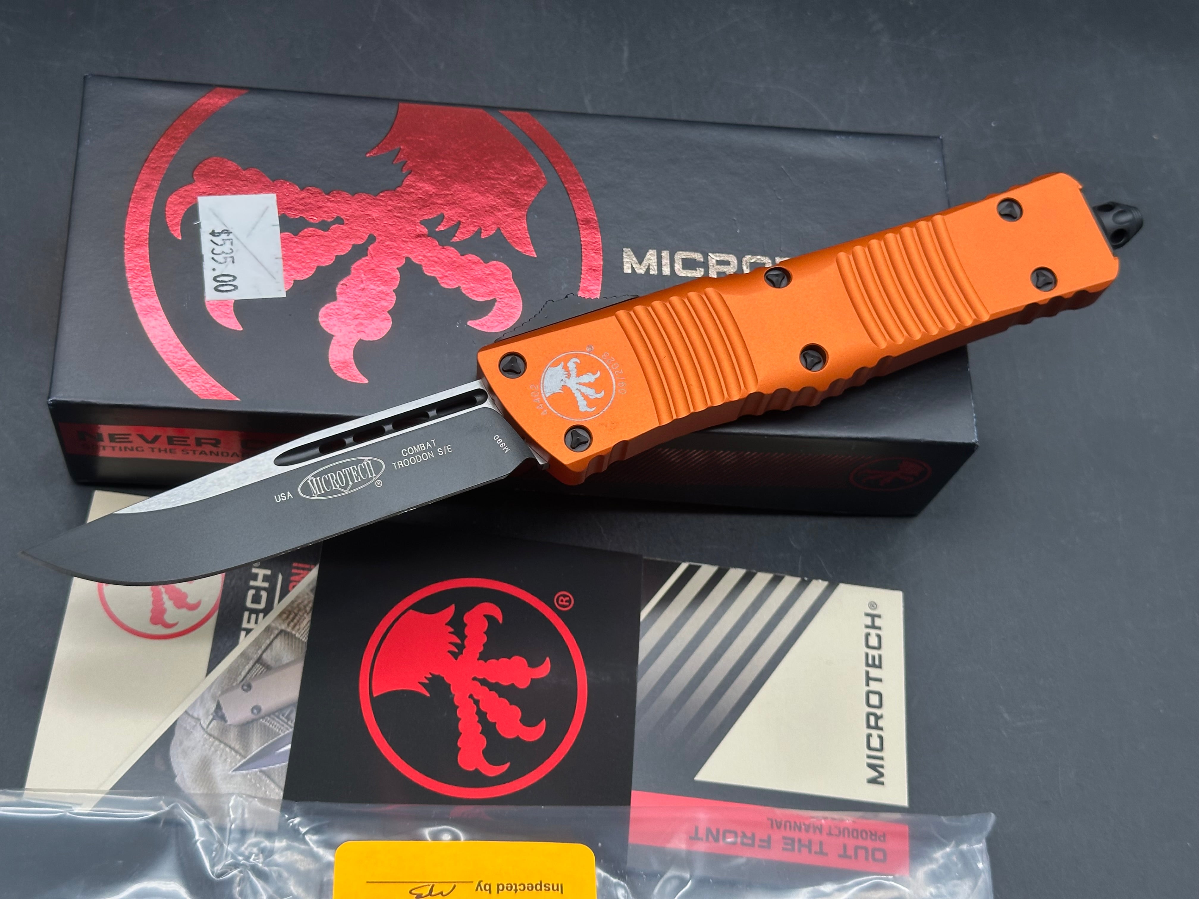 Microtech Combat Troodon Orange S/E 143-10R