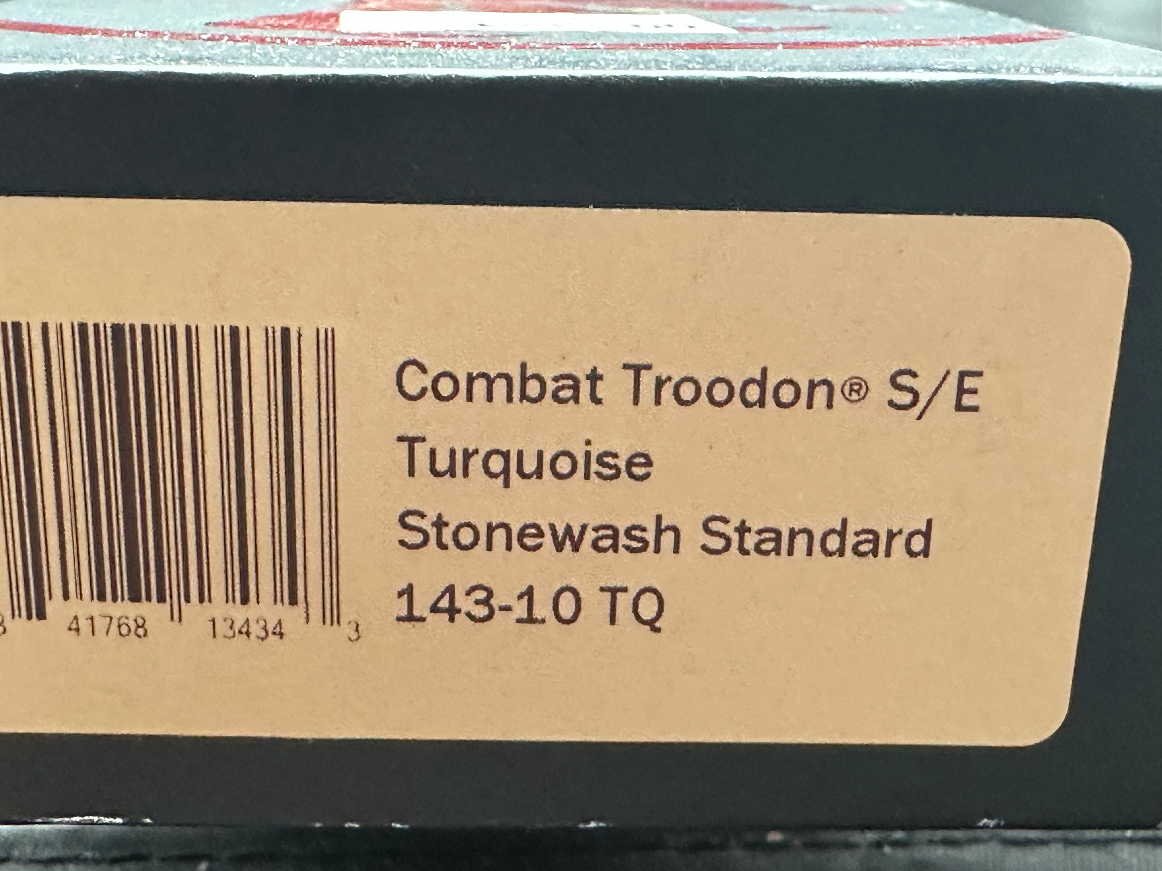 Microtech Combat Troodon Turquoise aluminum/M390 S/E
