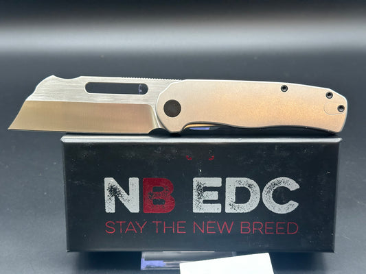 New Breed EDC Clydesdale Titanium handle w/14c28n blade