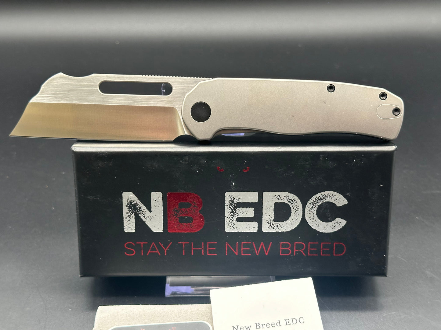 New Breed EDC Clydesdale Titanium handle w/14c28n blade