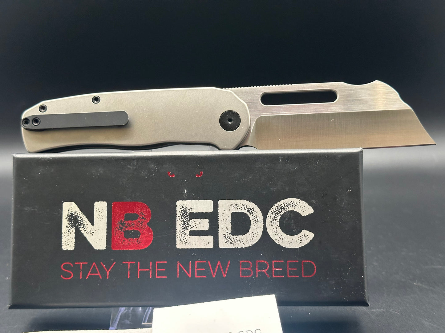 New Breed EDC Clydesdale Titanium handle w/14c28n blade