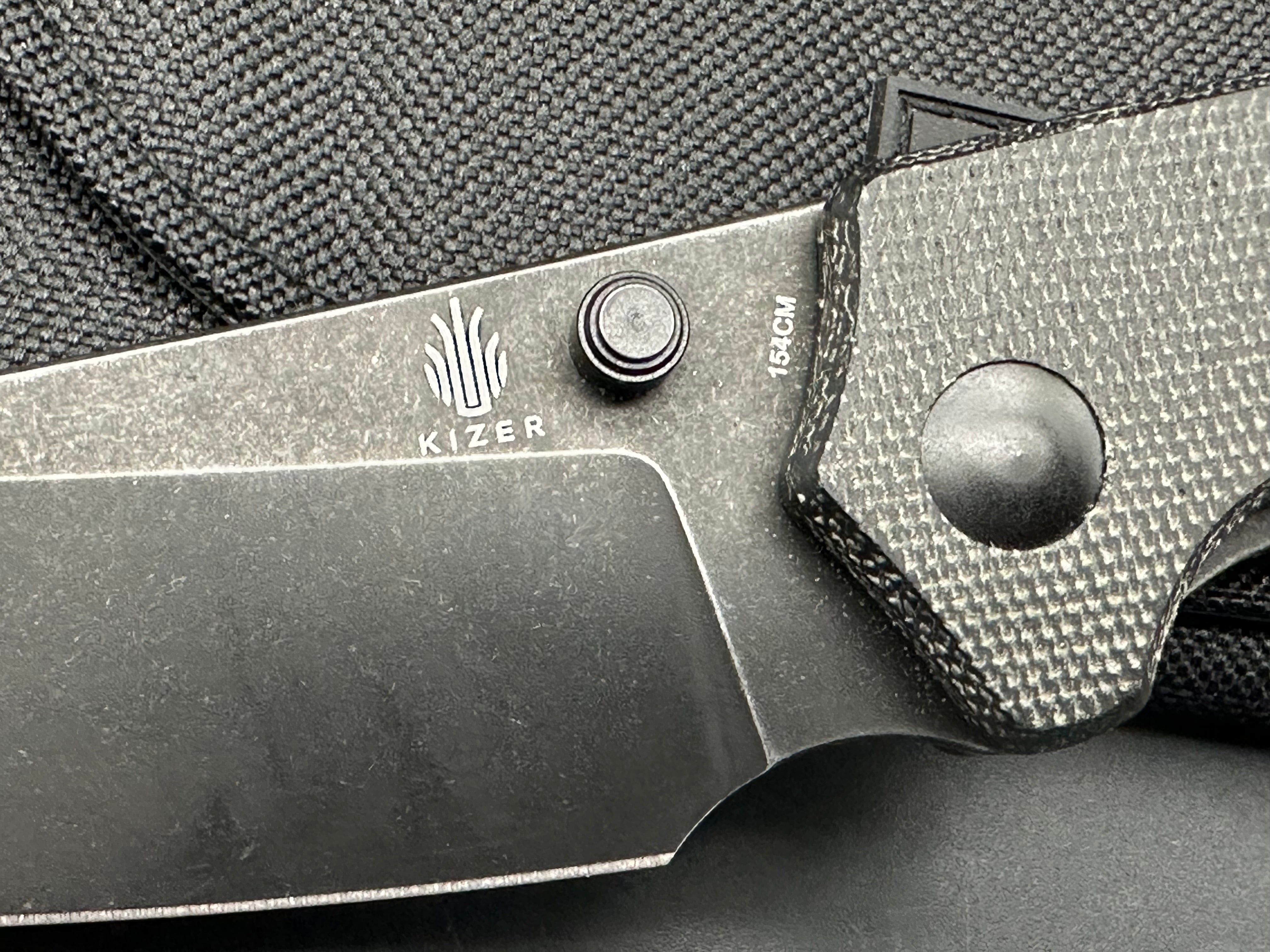 Kizer Towser S - 154CM Steel Black Micarta