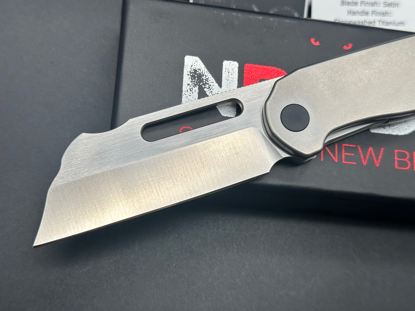 New Breed EDC Clydesdale Titanium handle w/14c28n blade