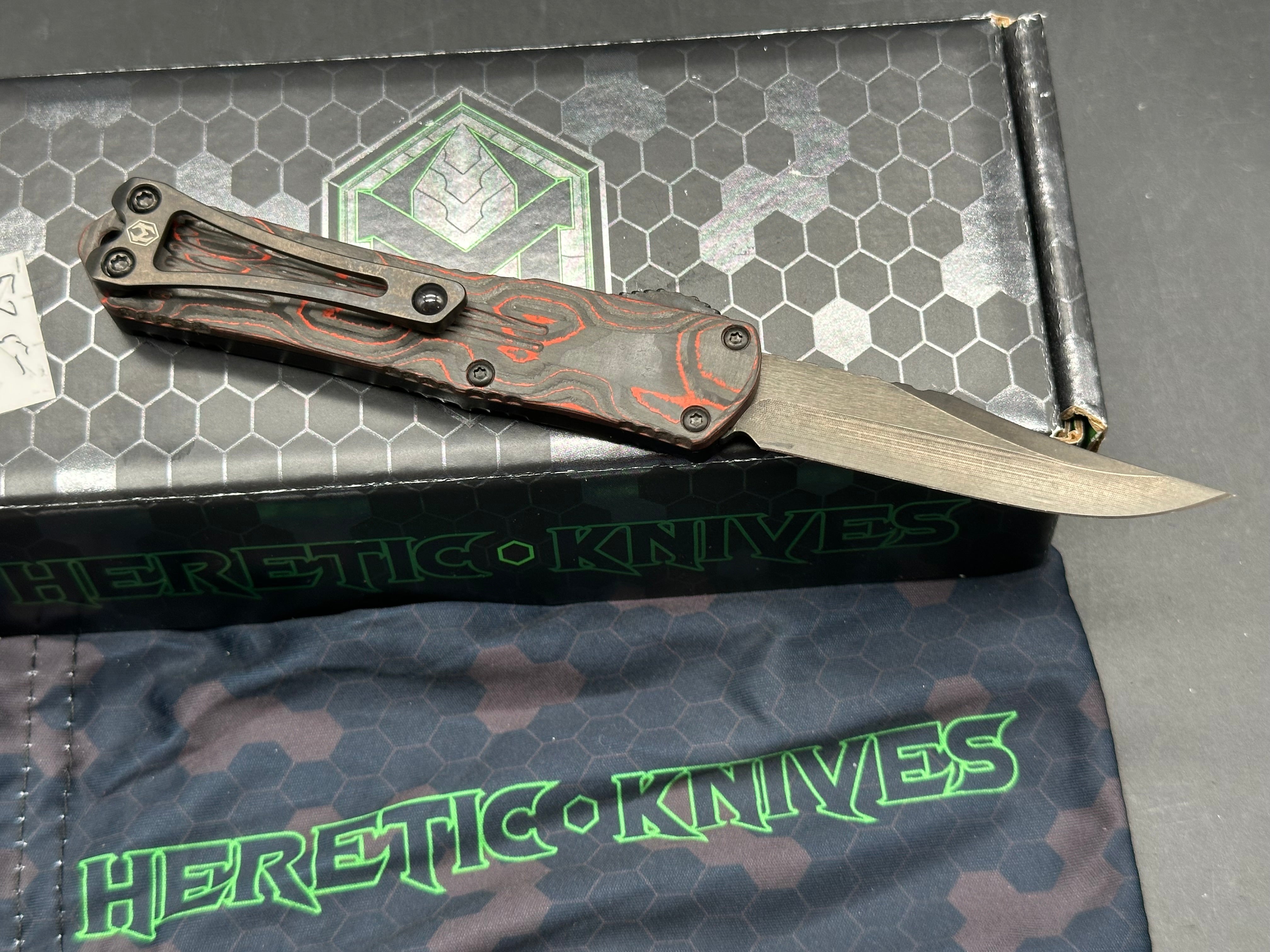 Heretic Manticore S Bowie DLC black ano w/Orange camo carbon