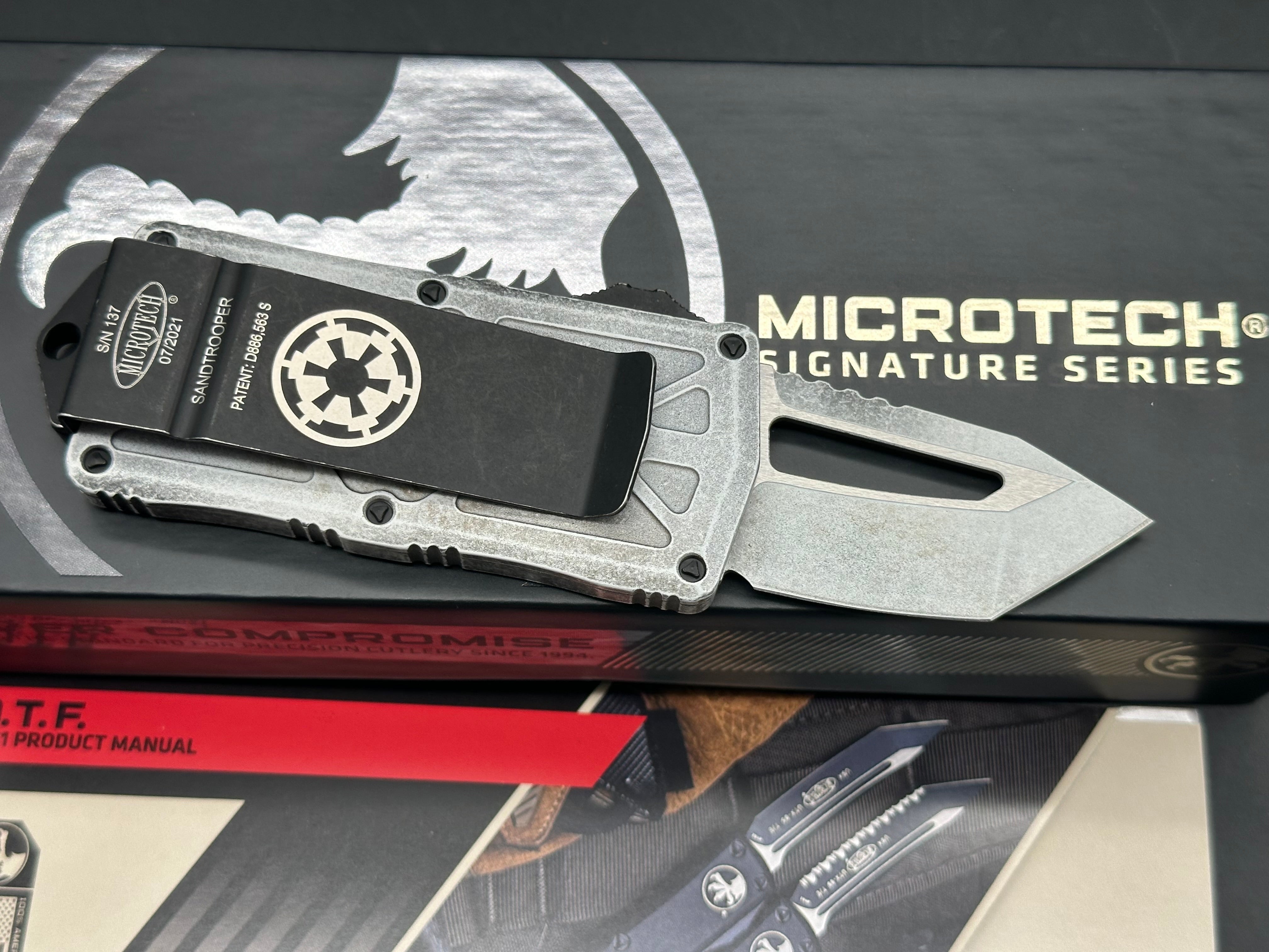 Microtech Exocet Sandtrooper tanto OTF