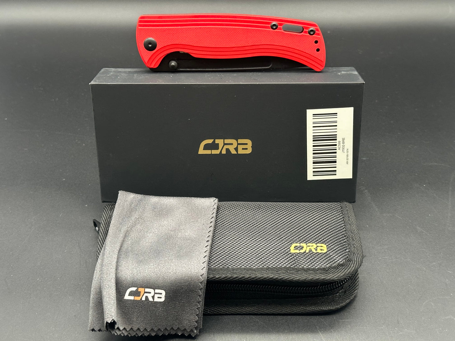 CJRB Cutlery Resource Liner Lock Knife Red G-10