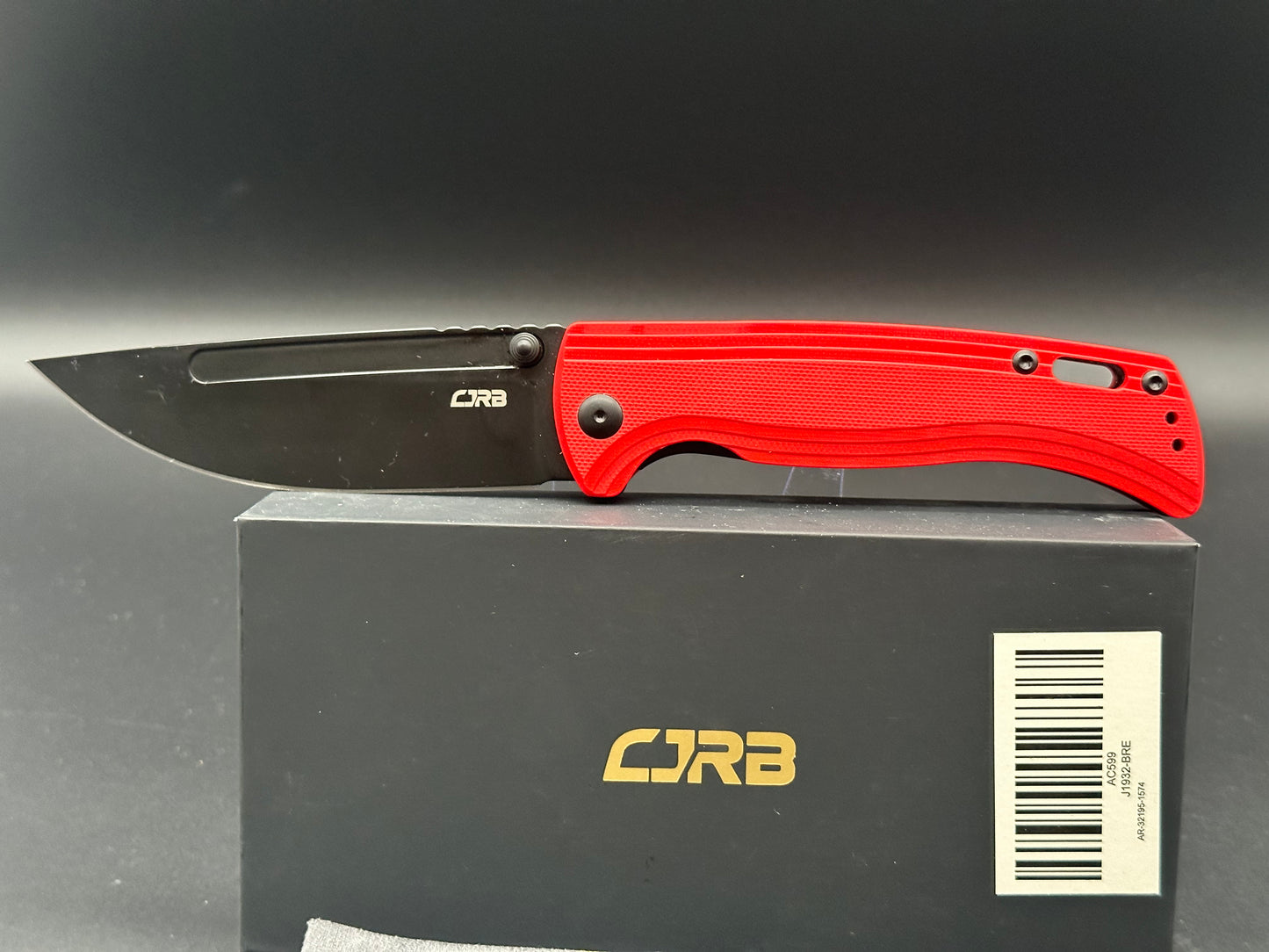 CJRB Cutlery Resource Liner Lock Knife Red G-10