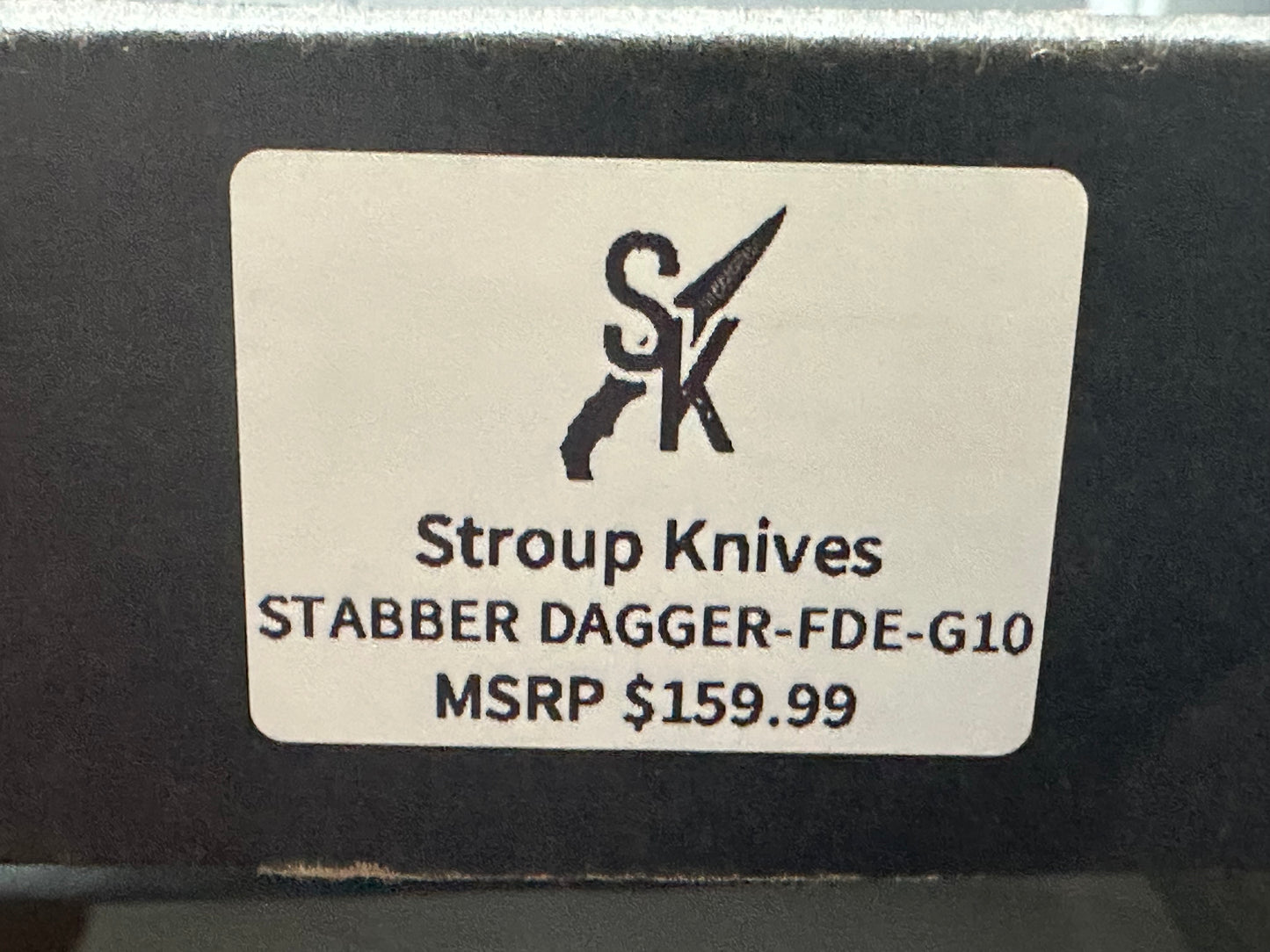 Stroup Knives SD1 Stabber Dagger Push Dagger