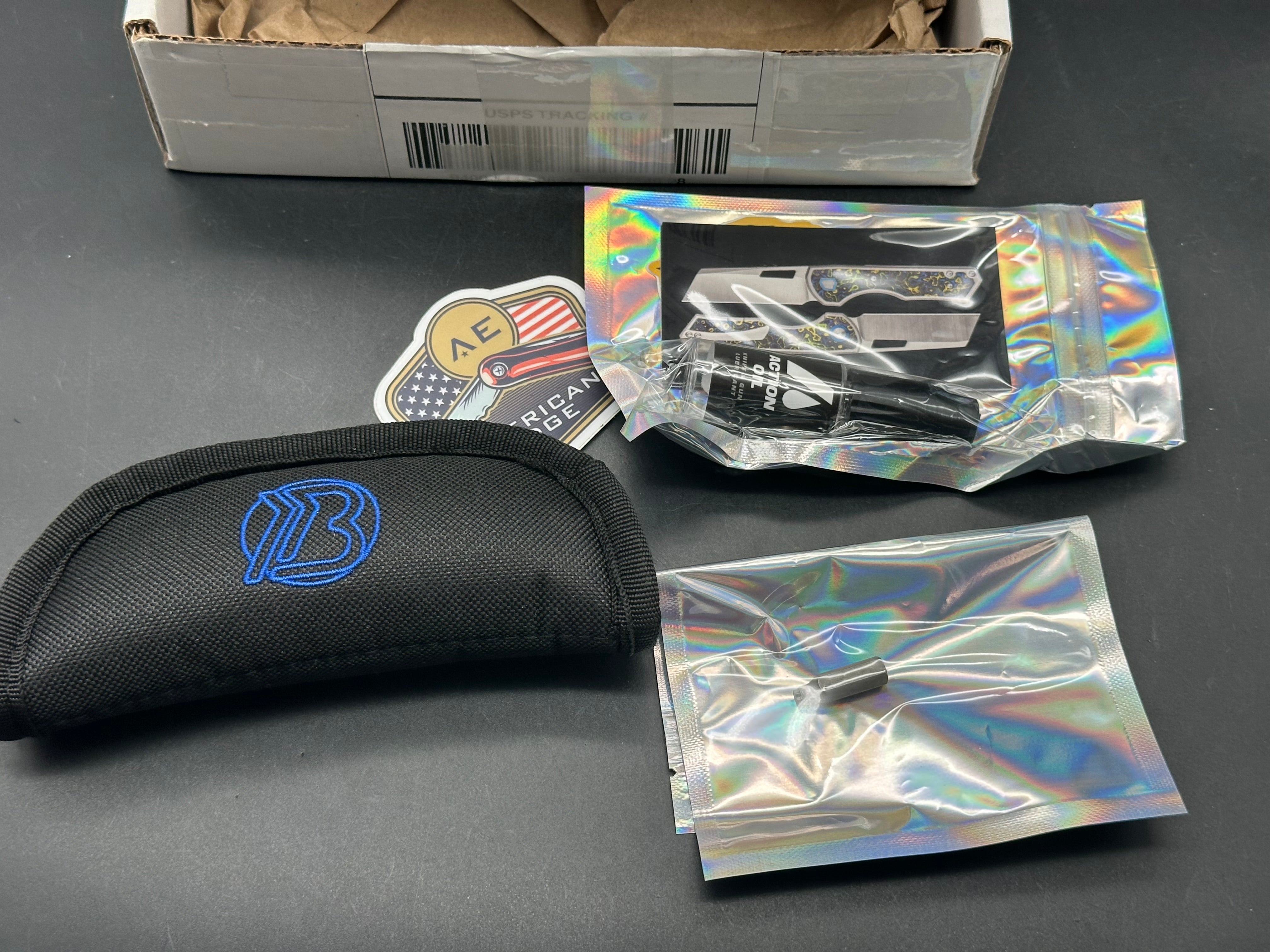 Brian Brown Yeager M V3 - LNIB- American Edge exclusive - Gecko CF inlays