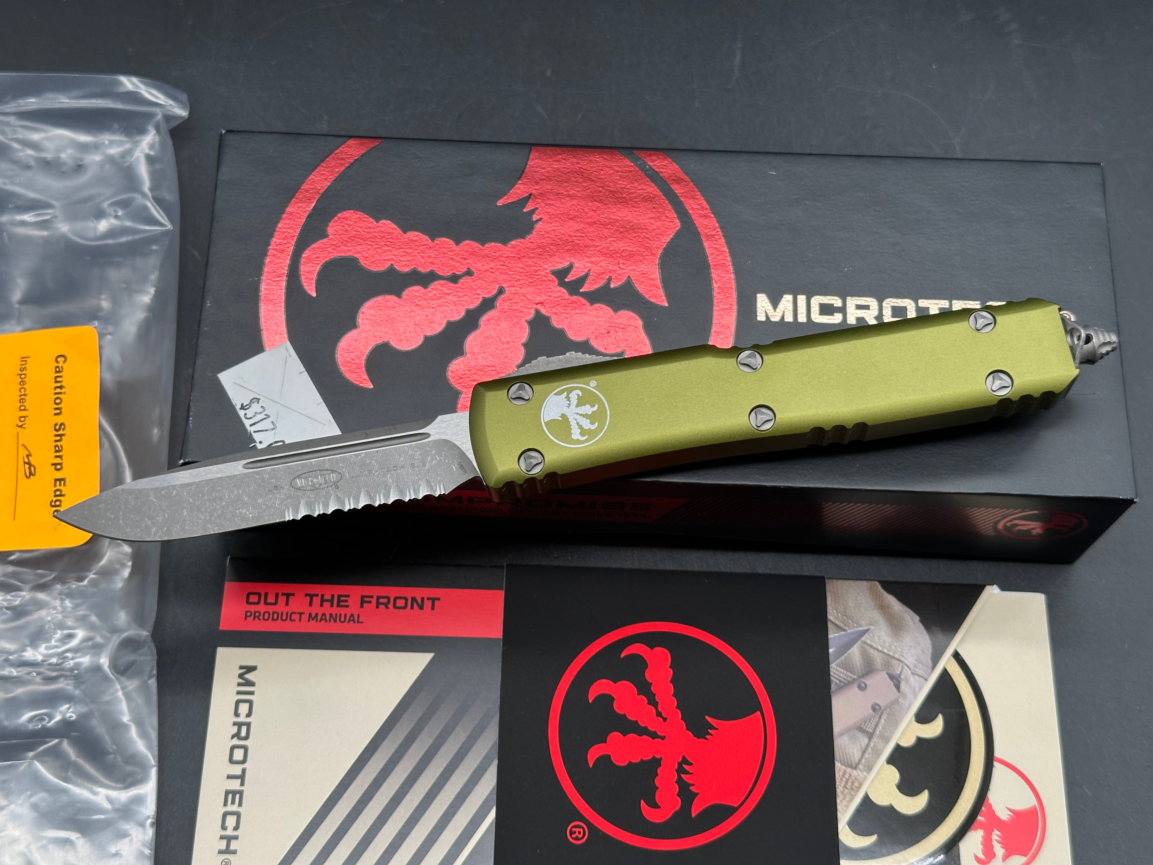 Microtech Ultratech S/E OTF Automatic OD Green (3.4" Apocalyptic)