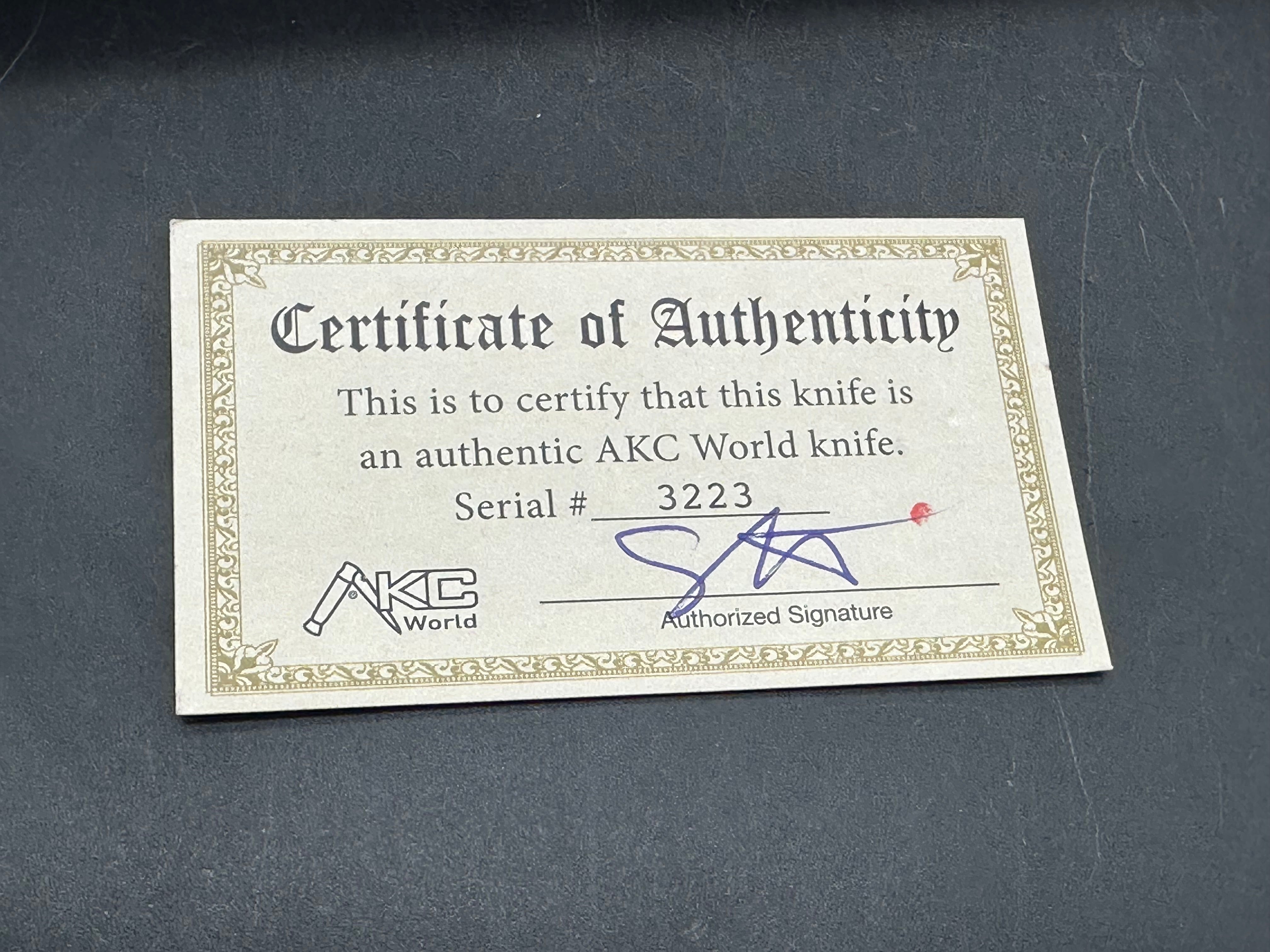 AKC Swinguard knife