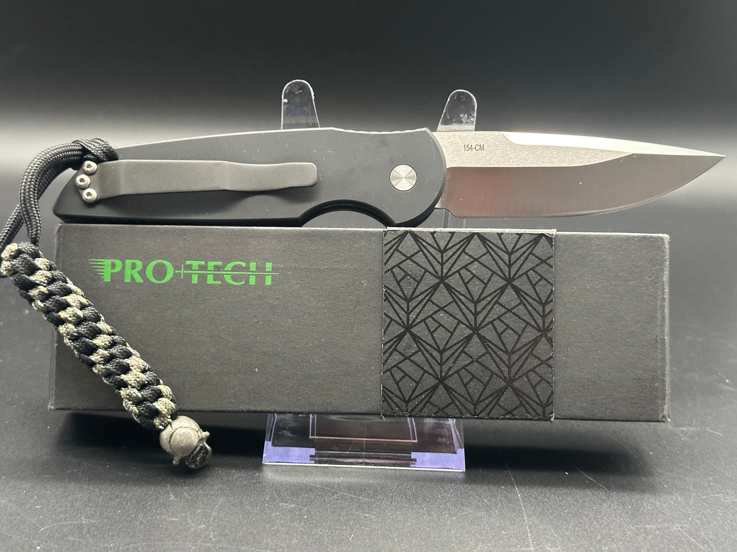 ProTech Tactical Response TR-3 Knife Sterling Silver Skull (3.5" Satin) TR-3.71