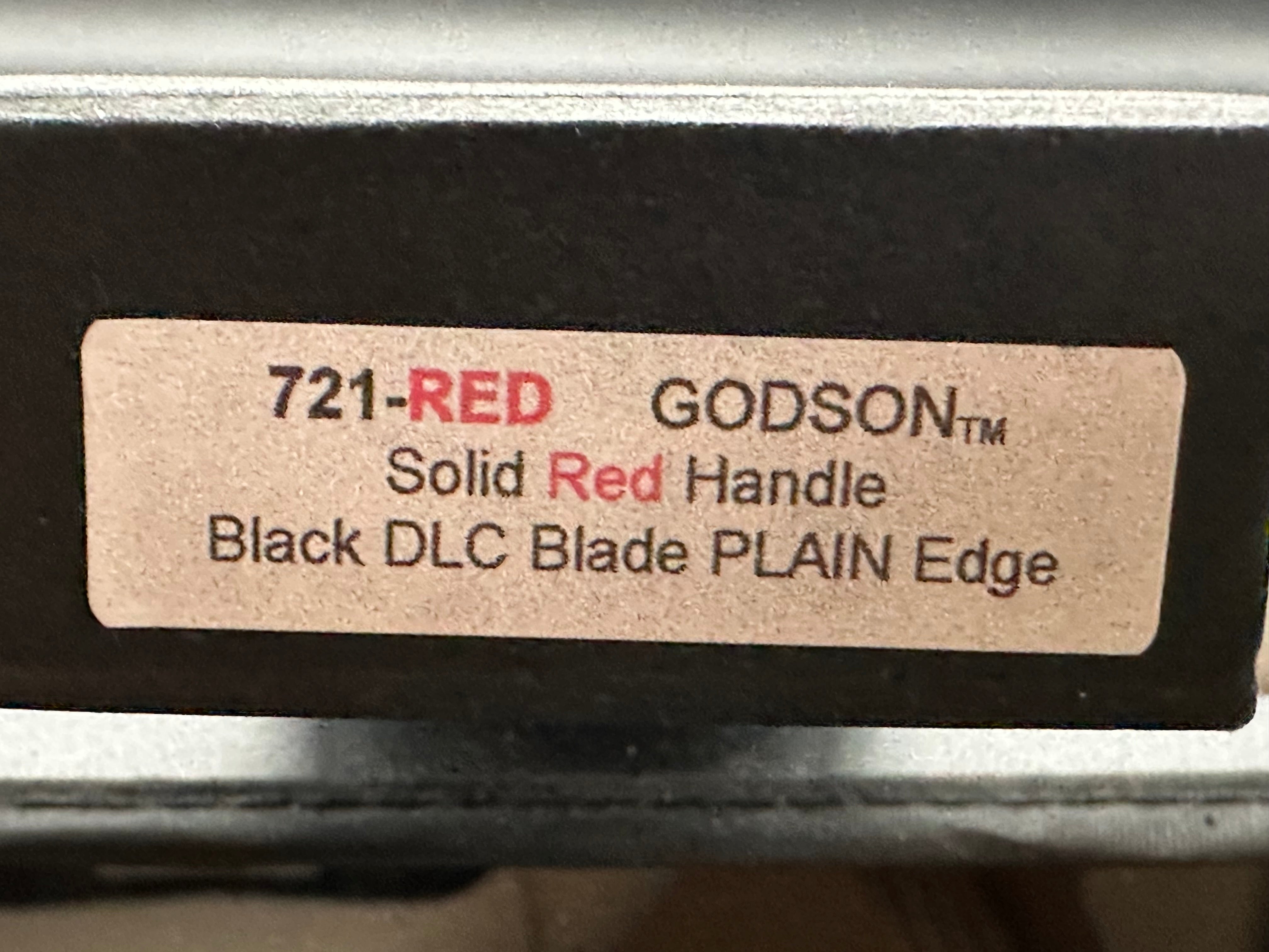 ProTech Godson Automatic Knife Red Aluminum (3.15" Black)