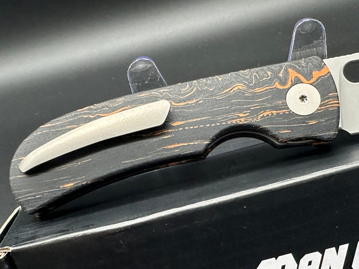 Wingman MTNT Mach 1 Orange and black G10 handle w/ELMAX blade