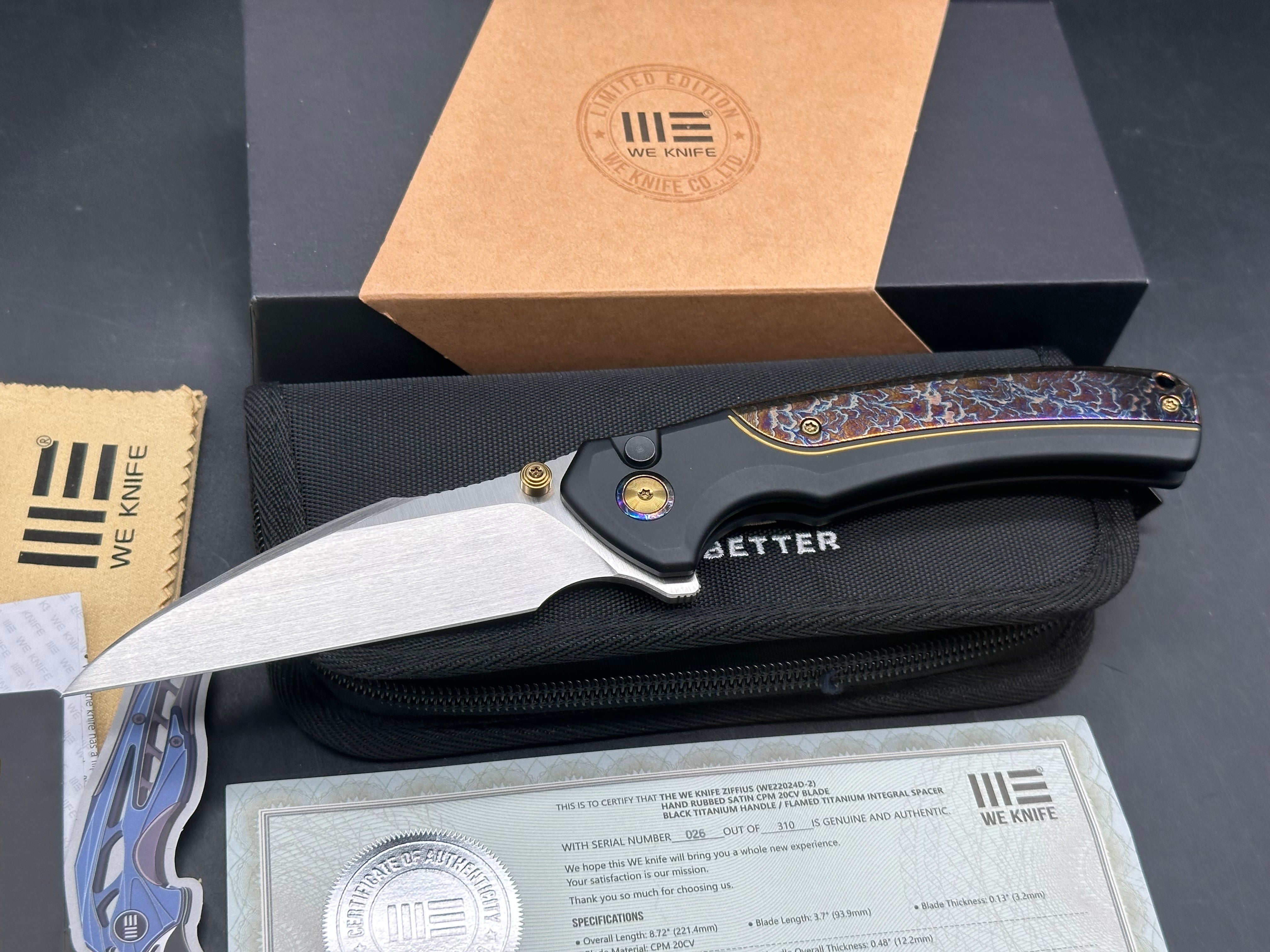 We Knife Limited Edition Ziffius #26/310