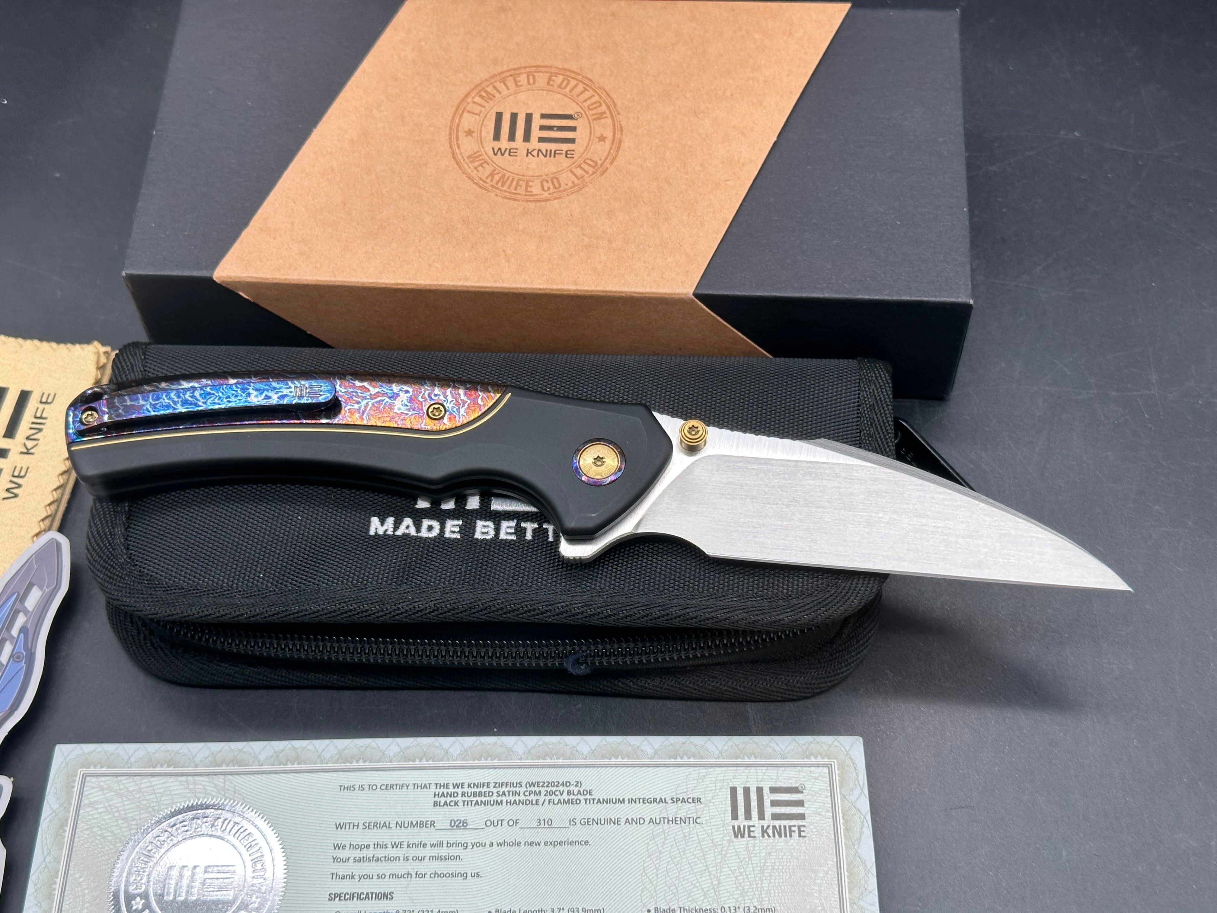 We Knife Limited Edition Ziffius #26/310