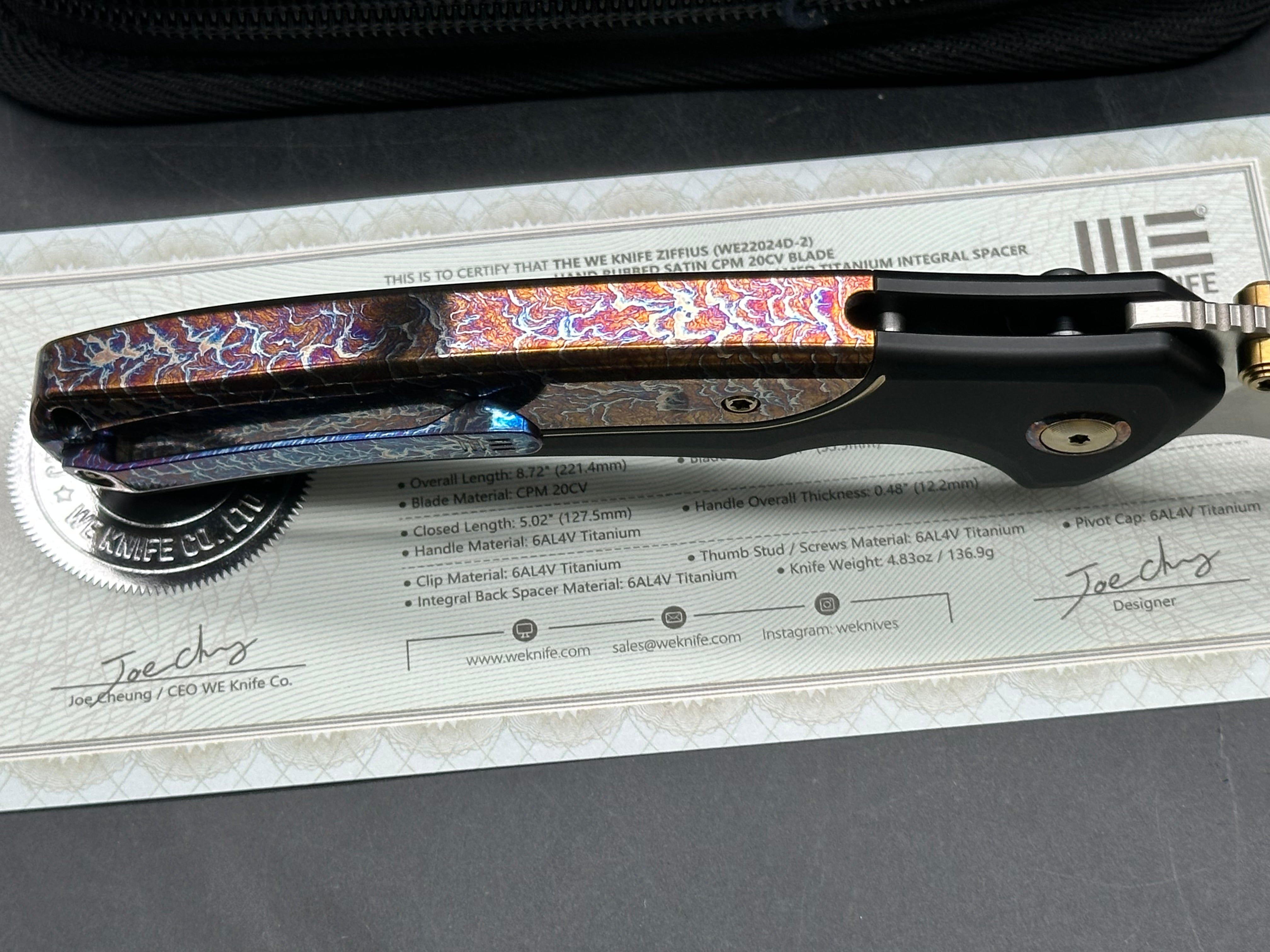 We Knife Limited Edition Ziffius #26/310